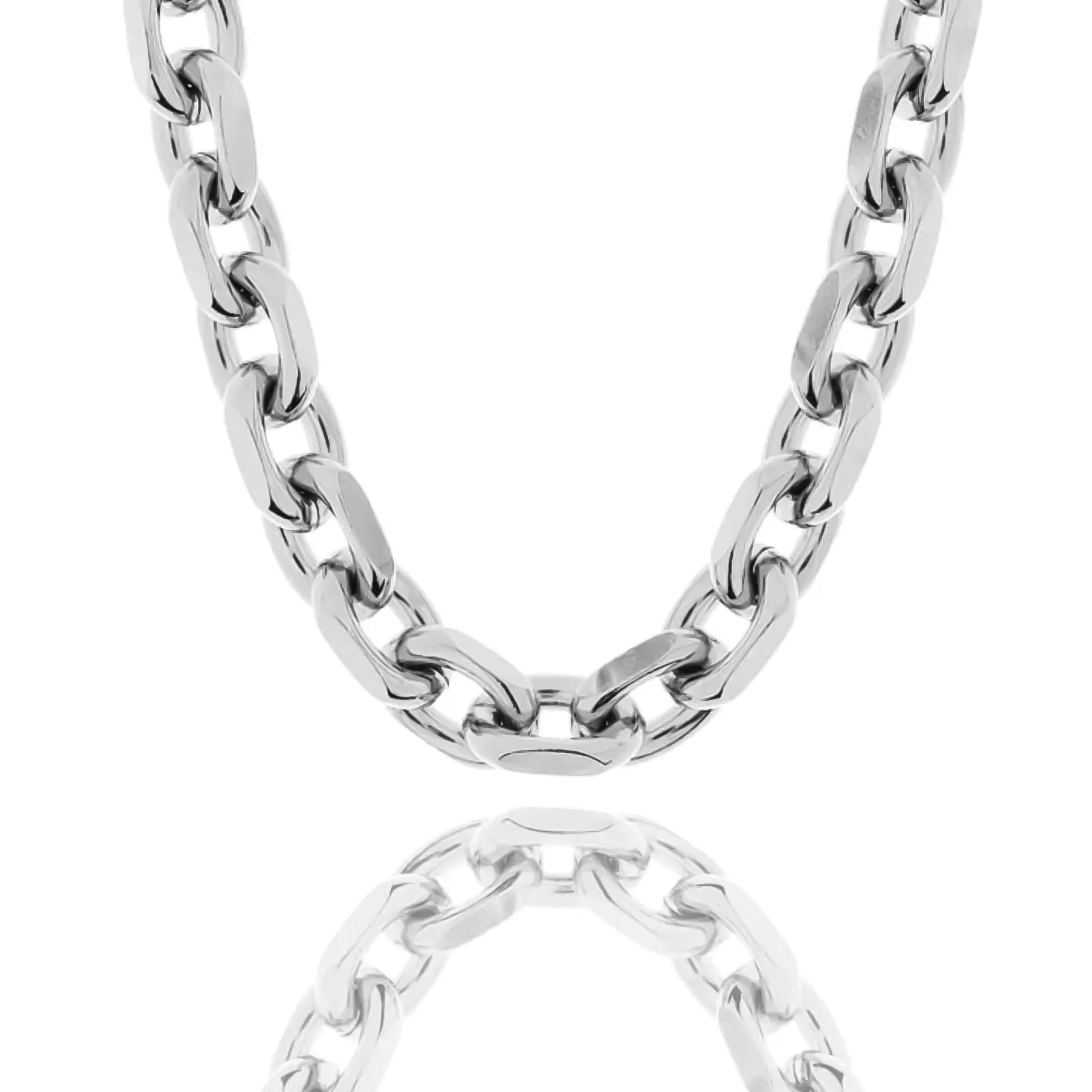Silver hermes link chain discount