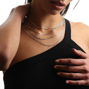 3MM STERLING SILVER FIGARO CHAIN - Hard Jewelry™