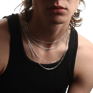 3MM STERLING SILVER FIGARO CHAIN - Hard Jewelry™