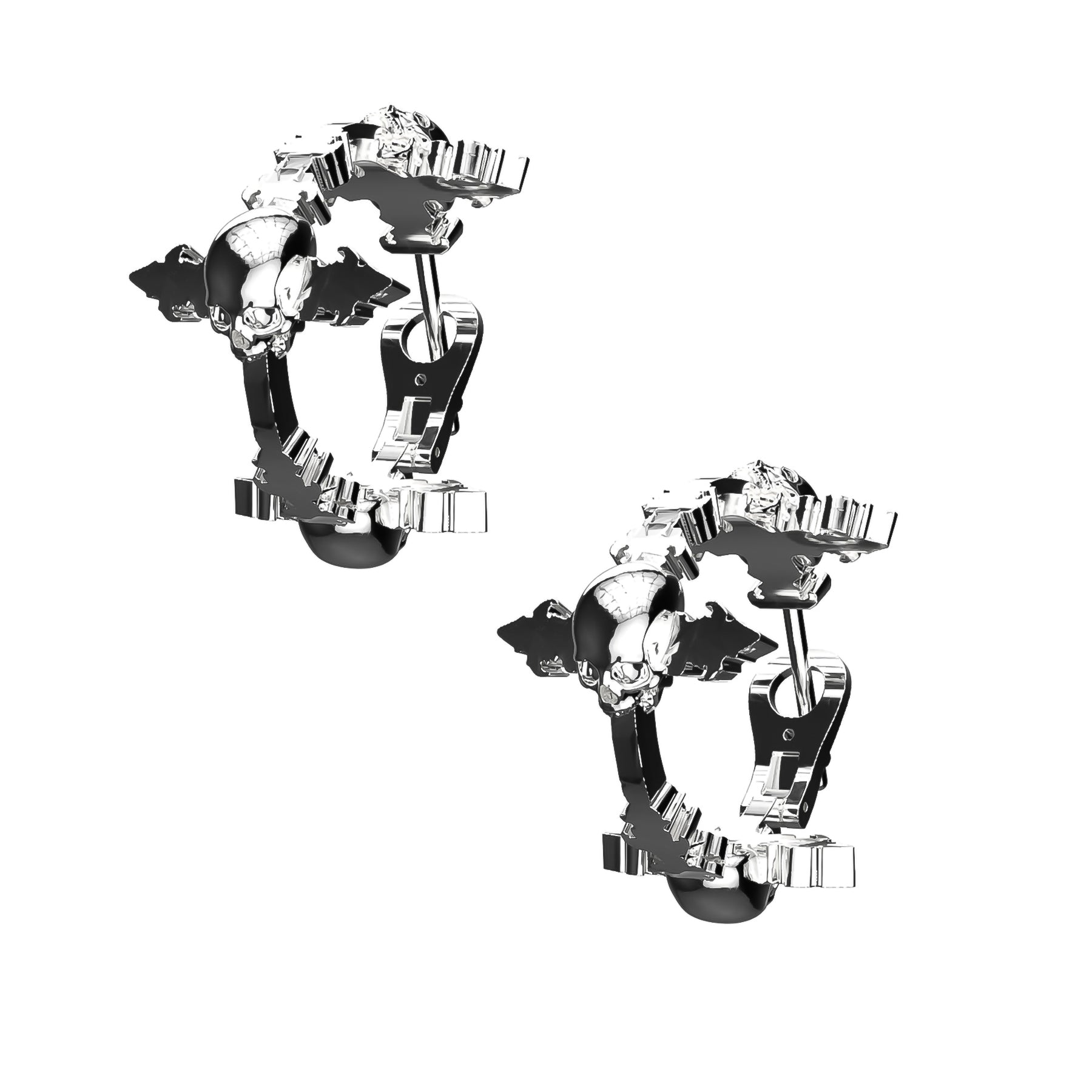 TRIPLE DYT HOOP EARRING