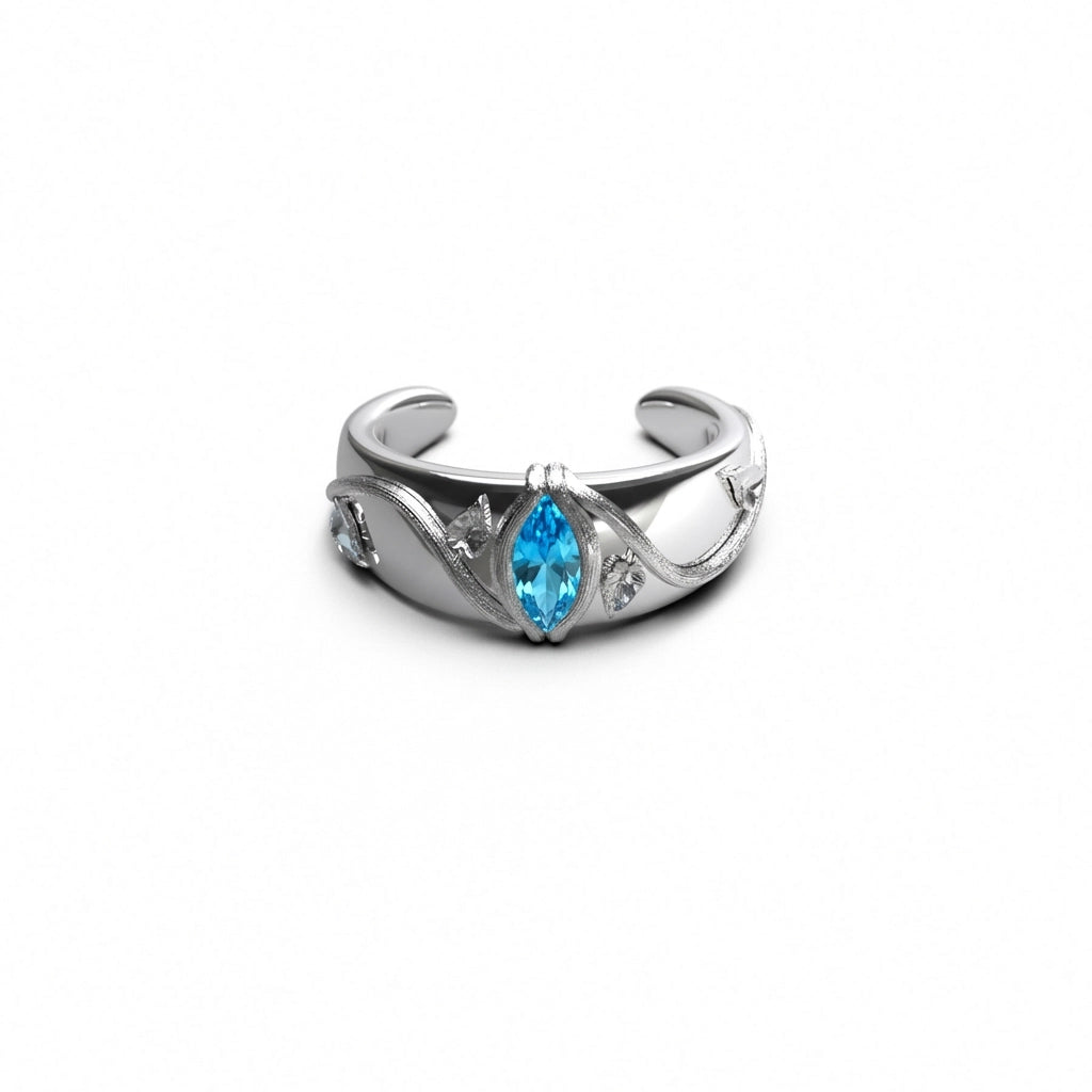BIRTHSTONE EAR CUFF