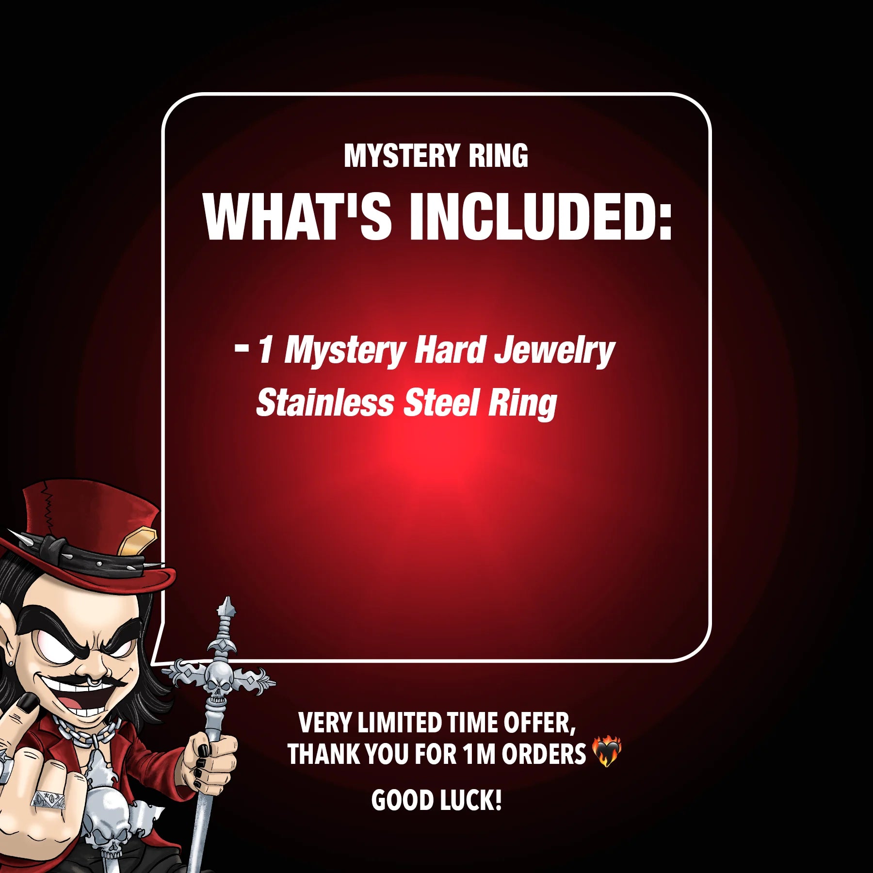 1M MYSTERY JEWELRY RING