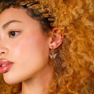BUTTERFLY EARRING (DANGLE) - Hard Jewelry™