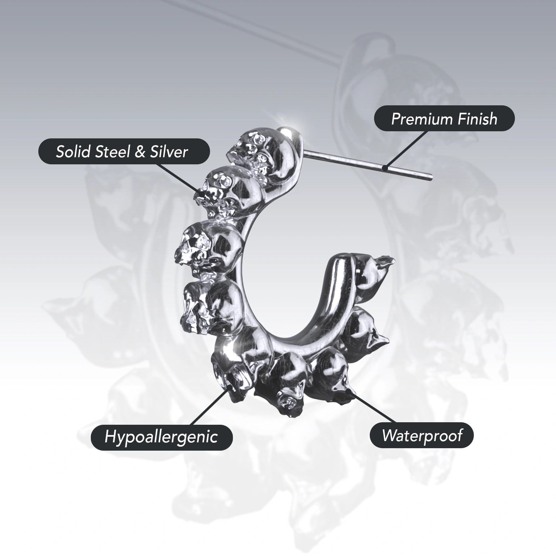 10 STAGES OF ADDICTION EARRING