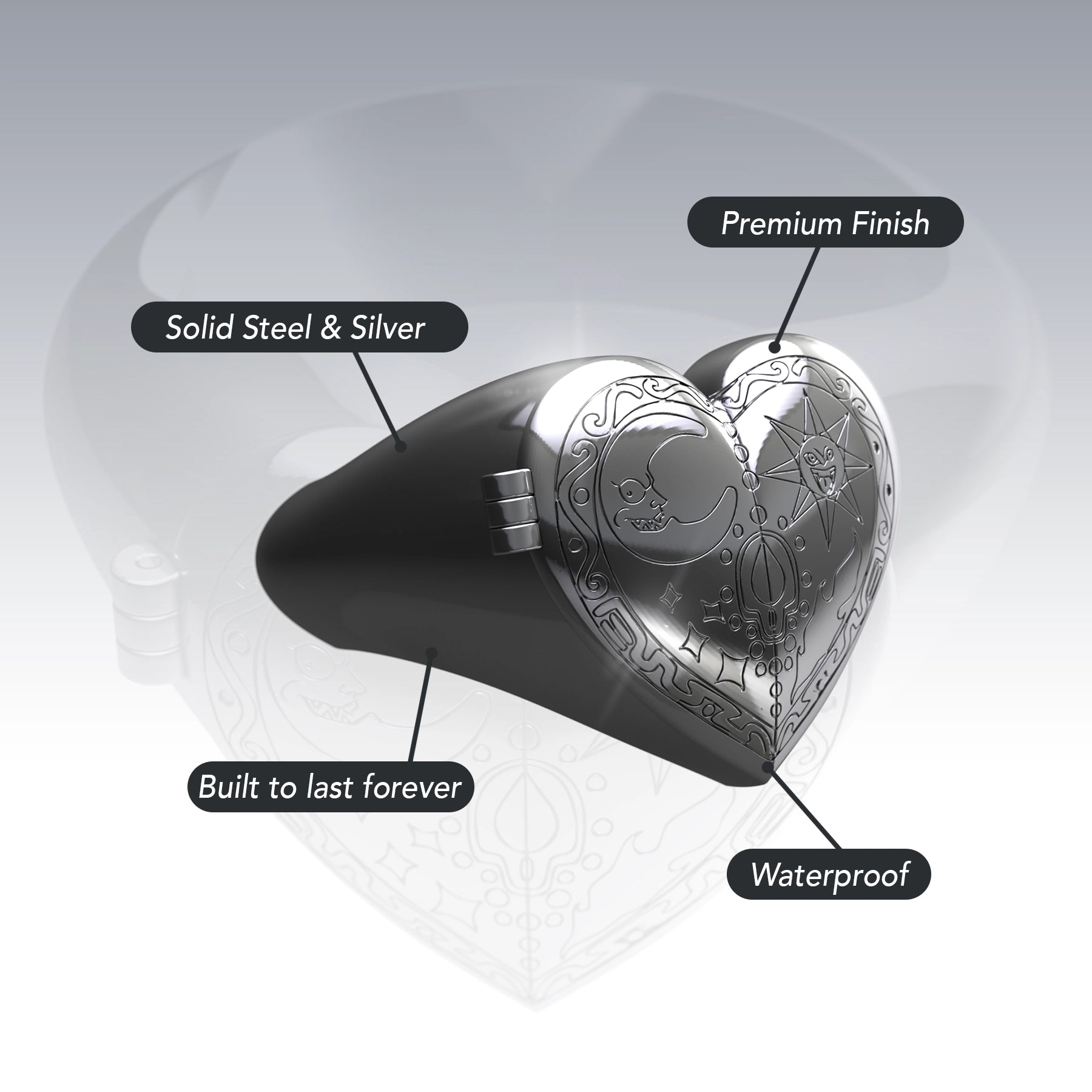 Cosmic Heart Ring - Hard Jewelry™