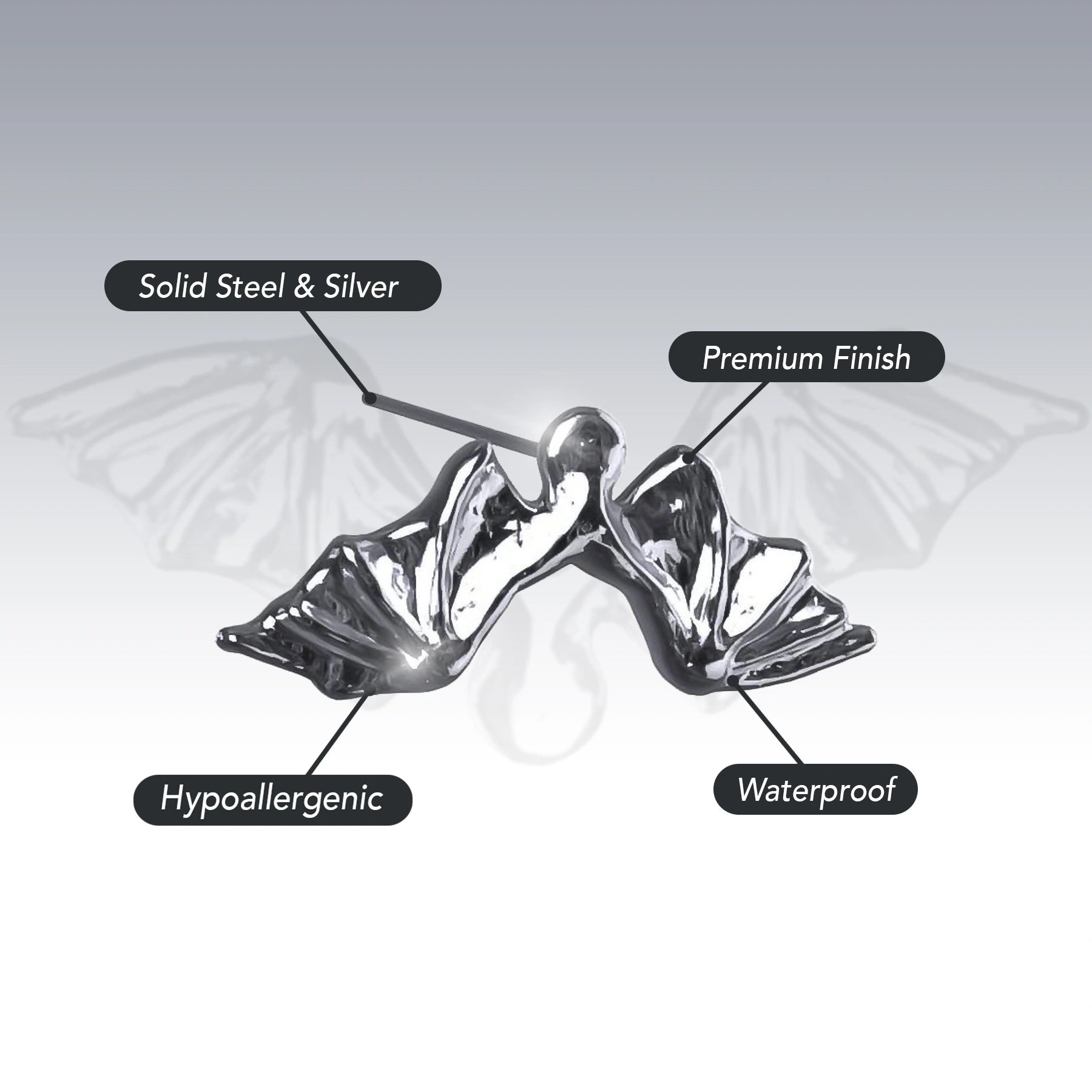 DEATHWING STUD EARRING