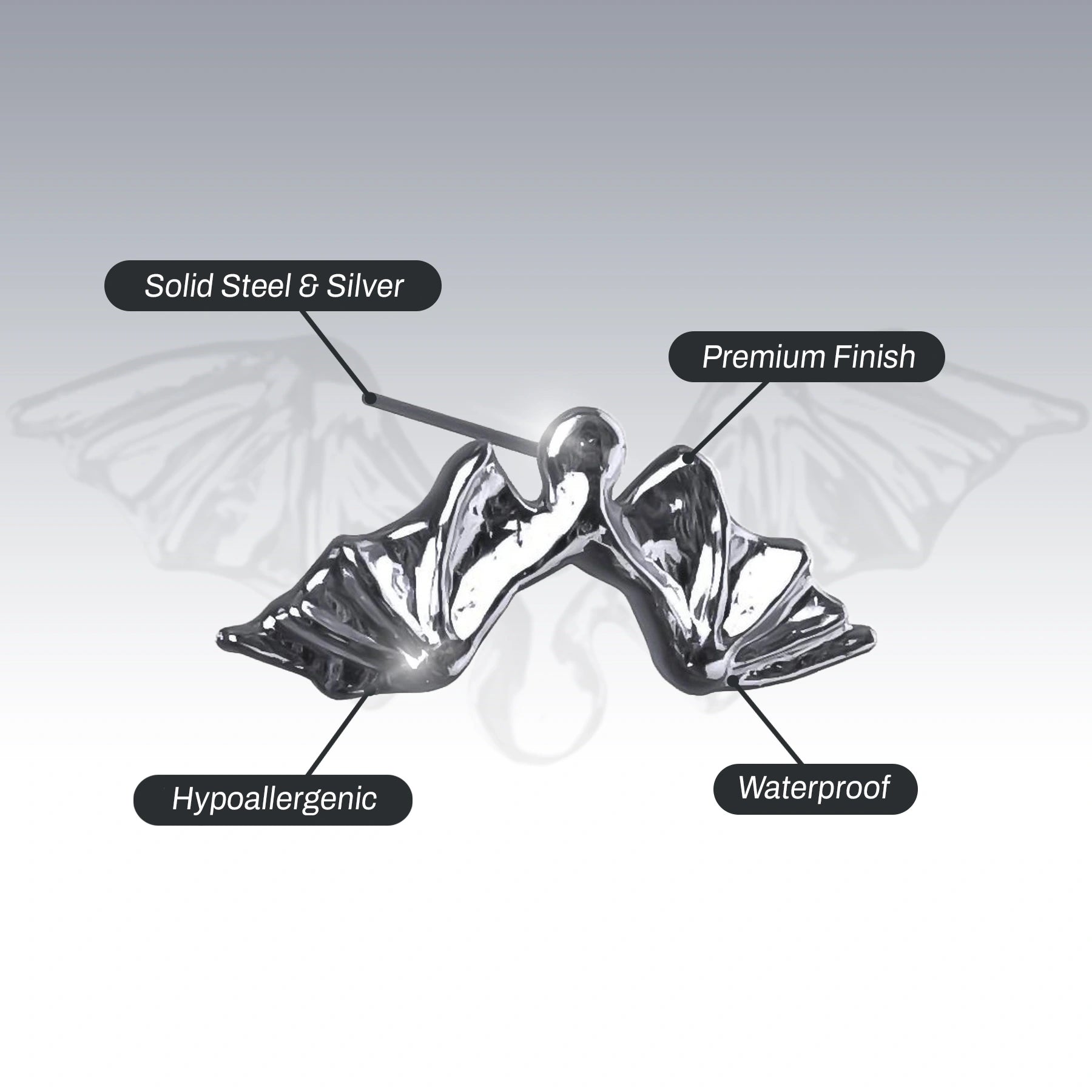 DEATHWING STUD EARRING