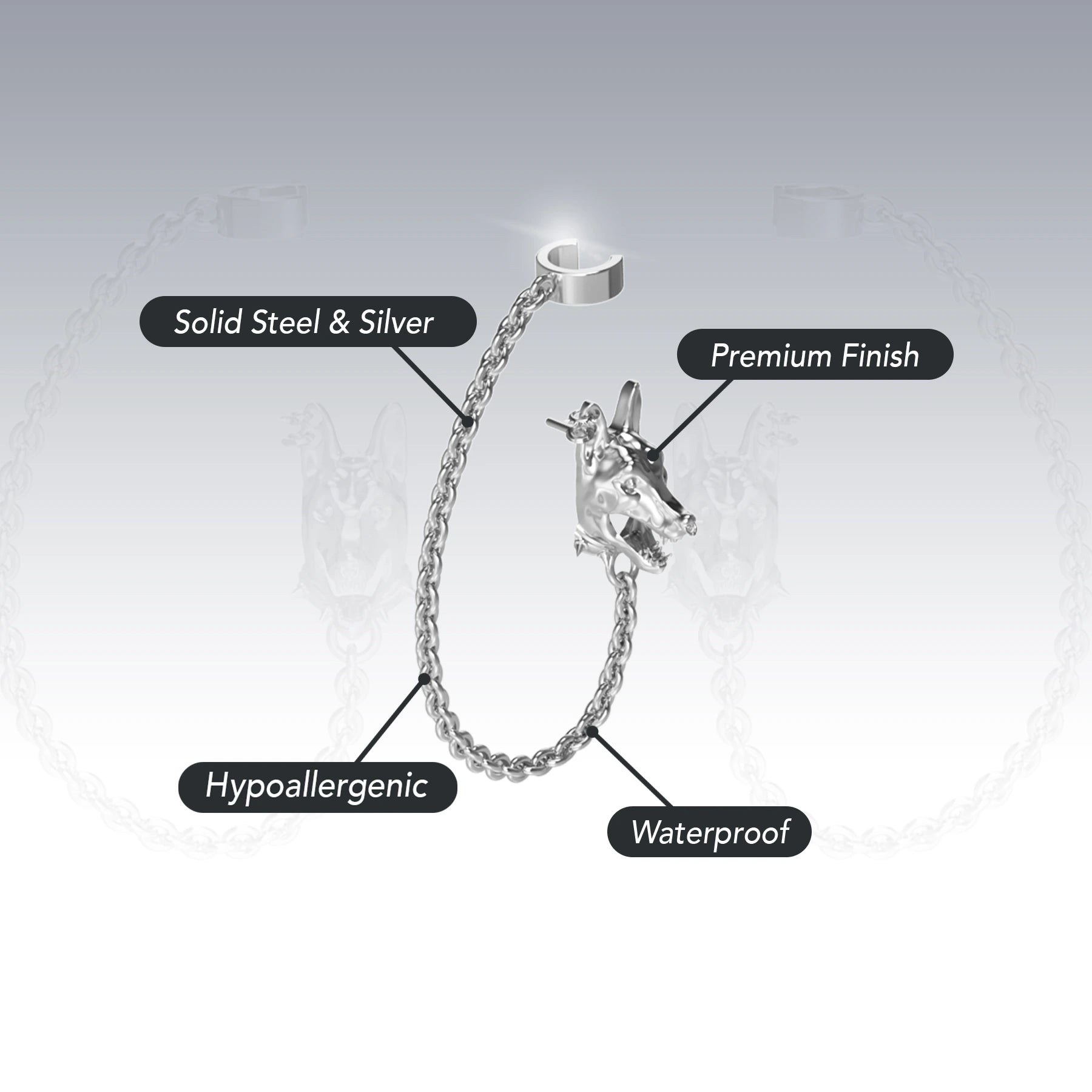 HELLHOUND EARRING + CUFF