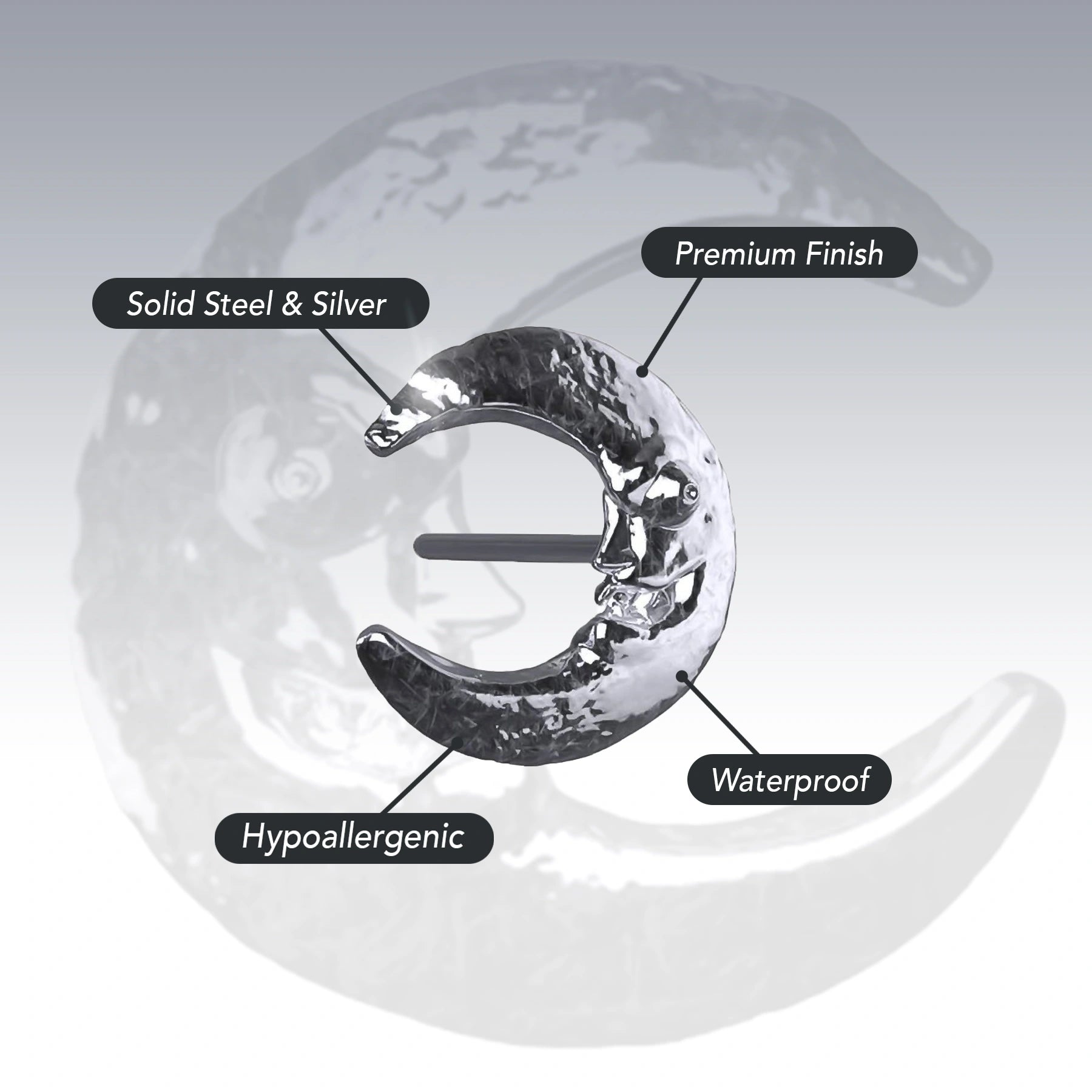 LUNA THE LUNATIC LUNAR EARRING