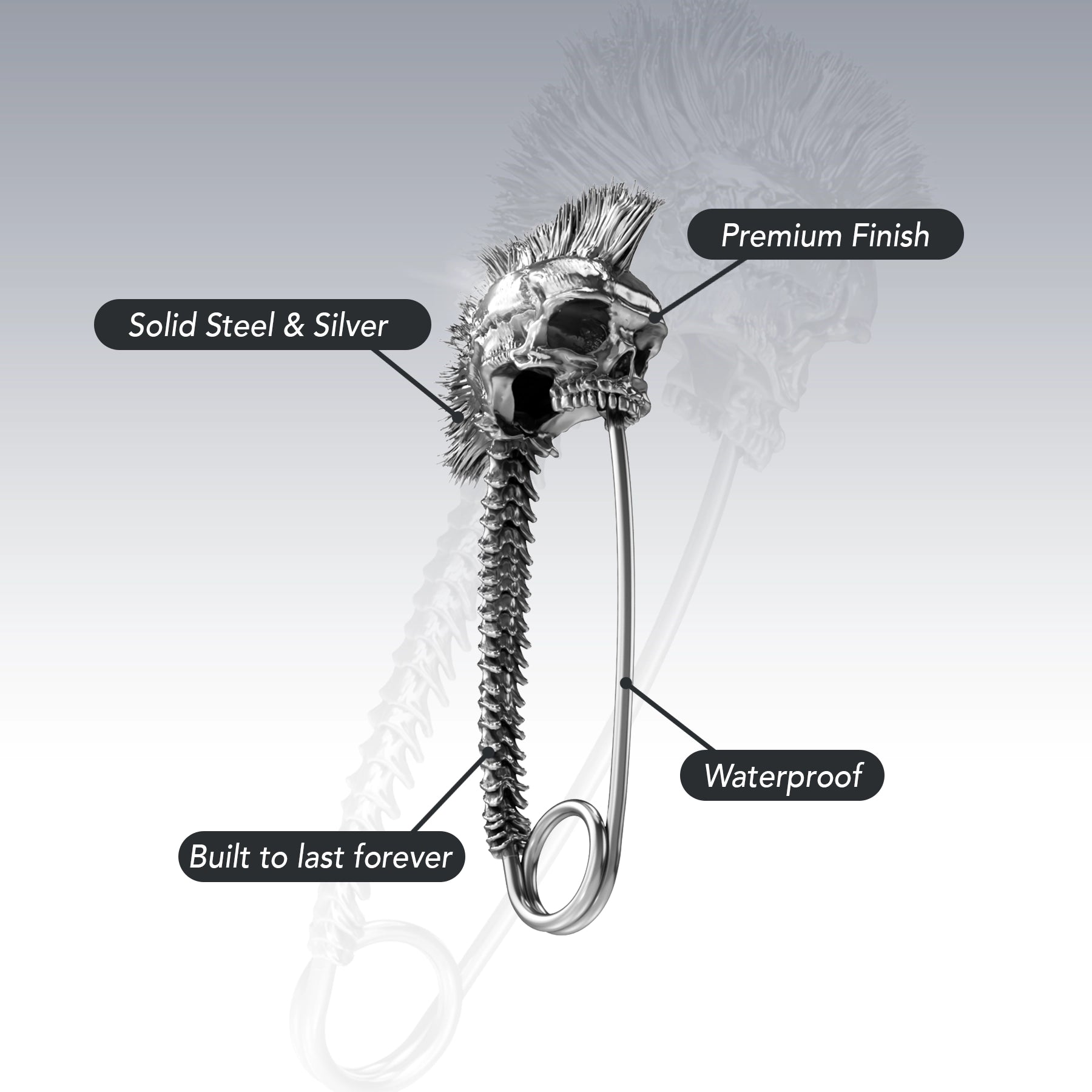 PUNK SAFETY PIN - Hard Jewelry™