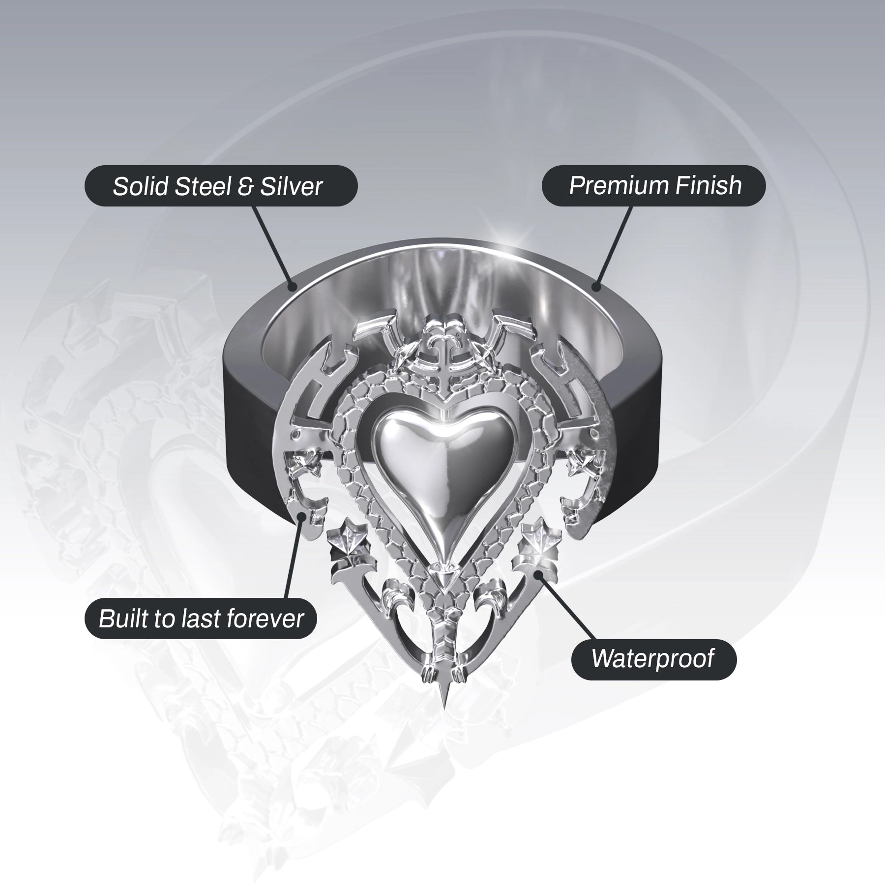 ANTIQUE HEART RING