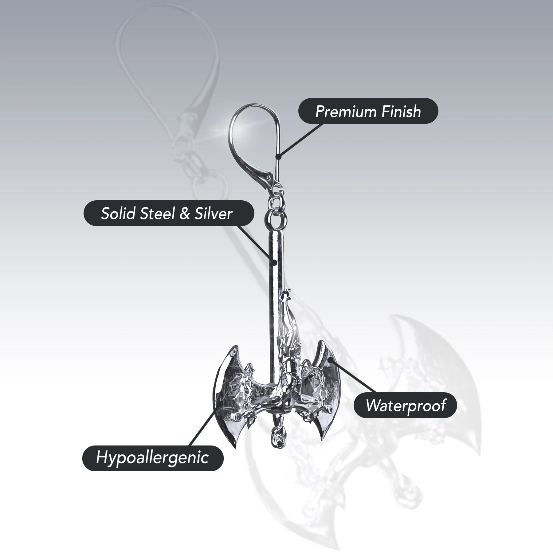 RELIGION IS WAR EARRING