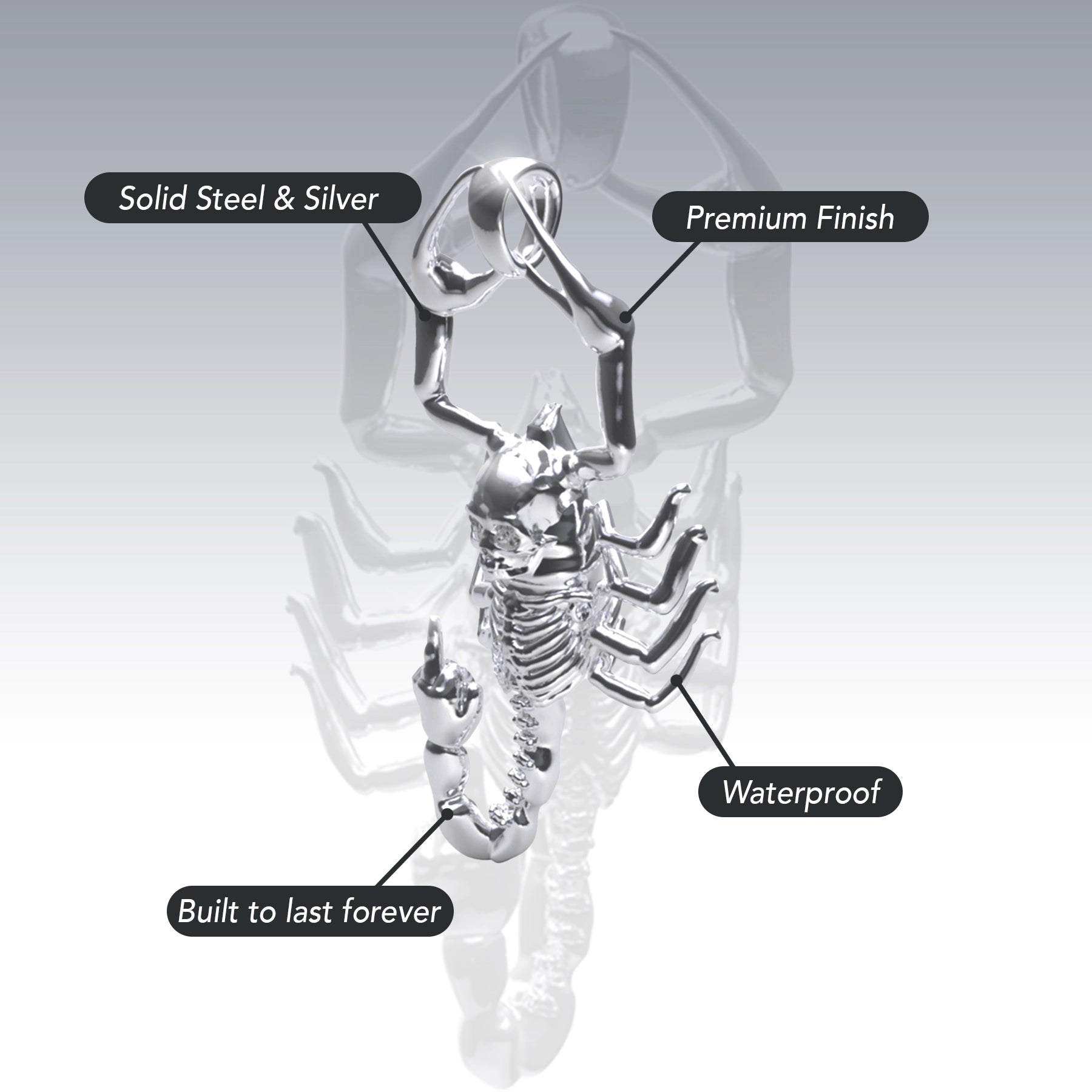 RISING SCORPIO PENDANT