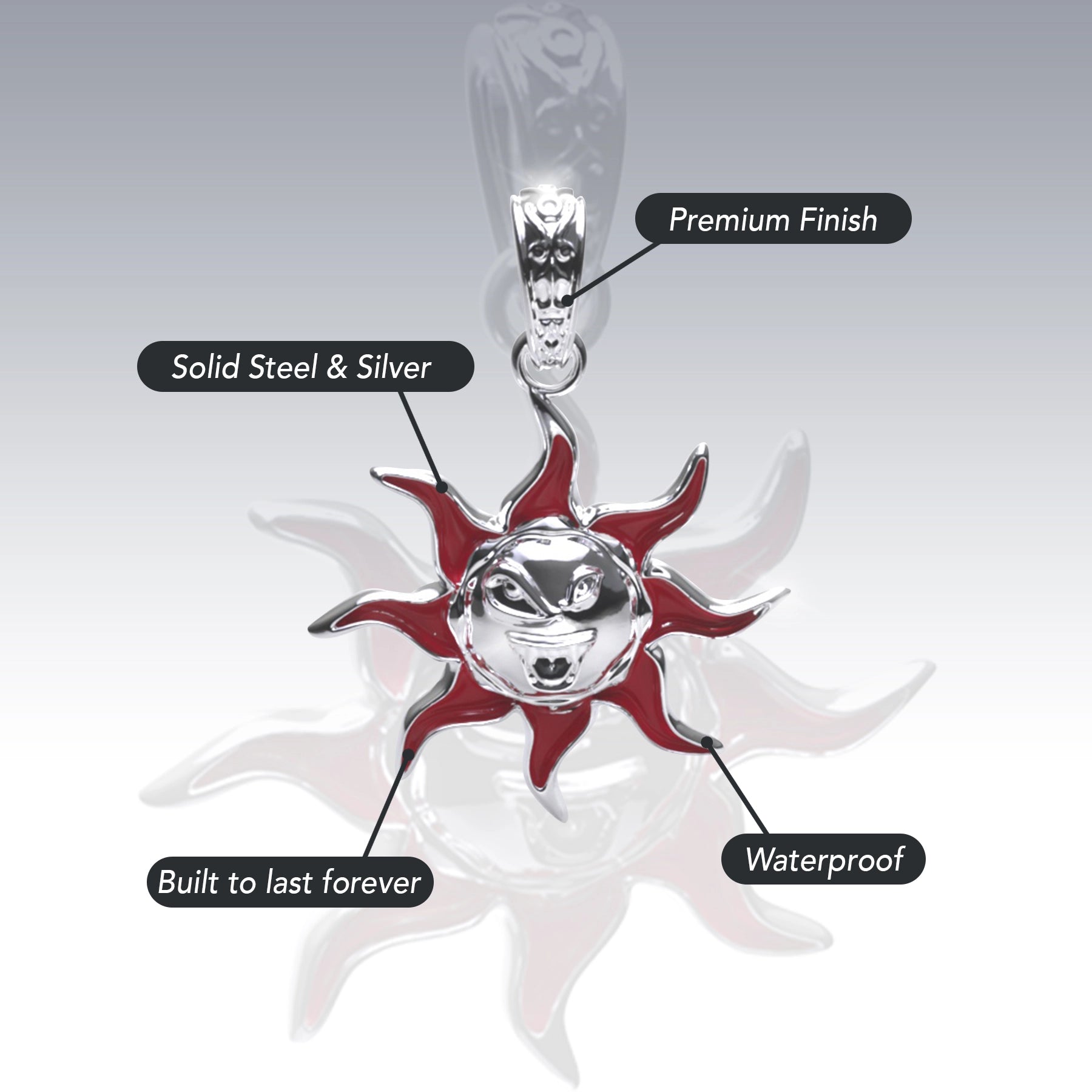 SUNNY THE SOMBER SUN PENDANT