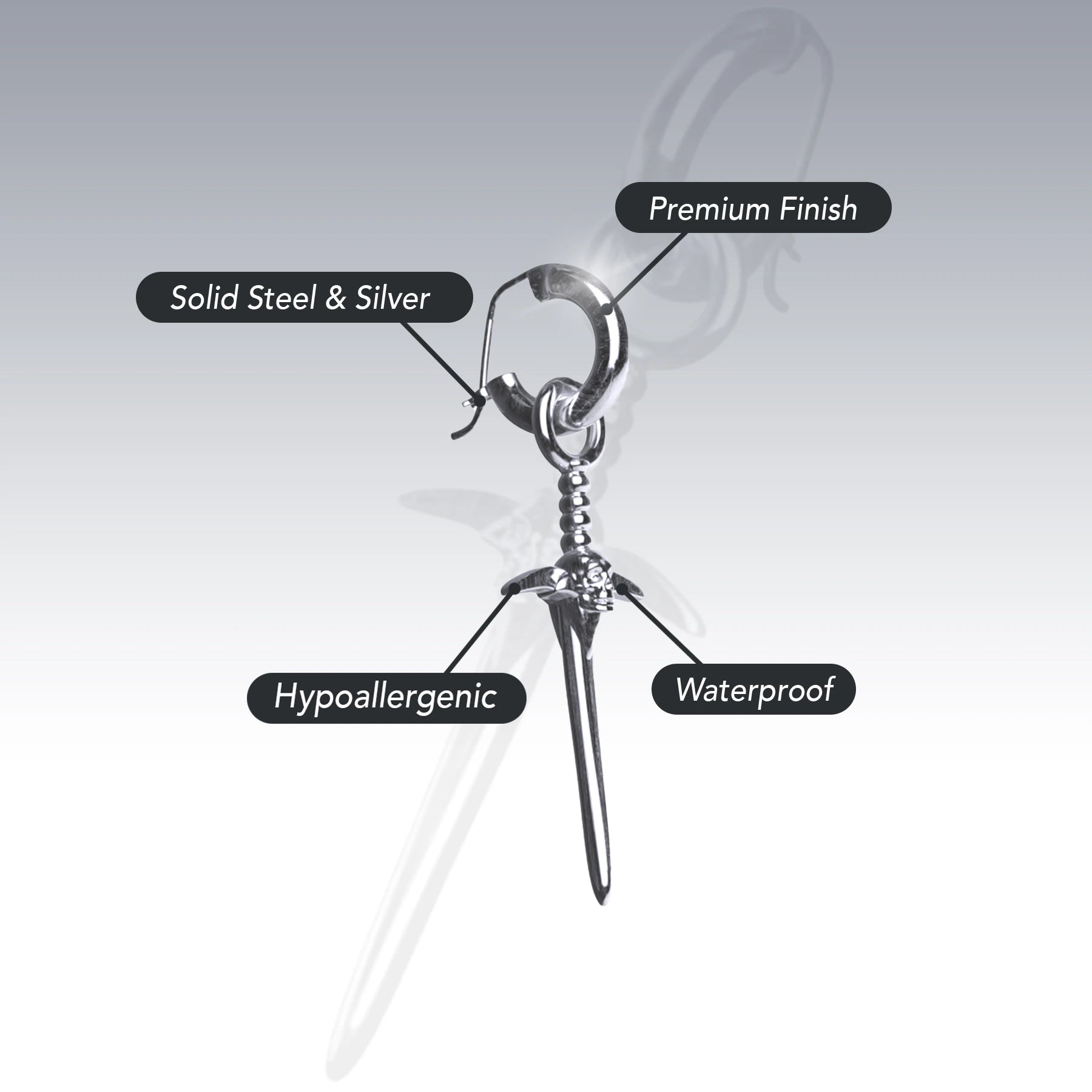 WARLOCK SWORD EARRING