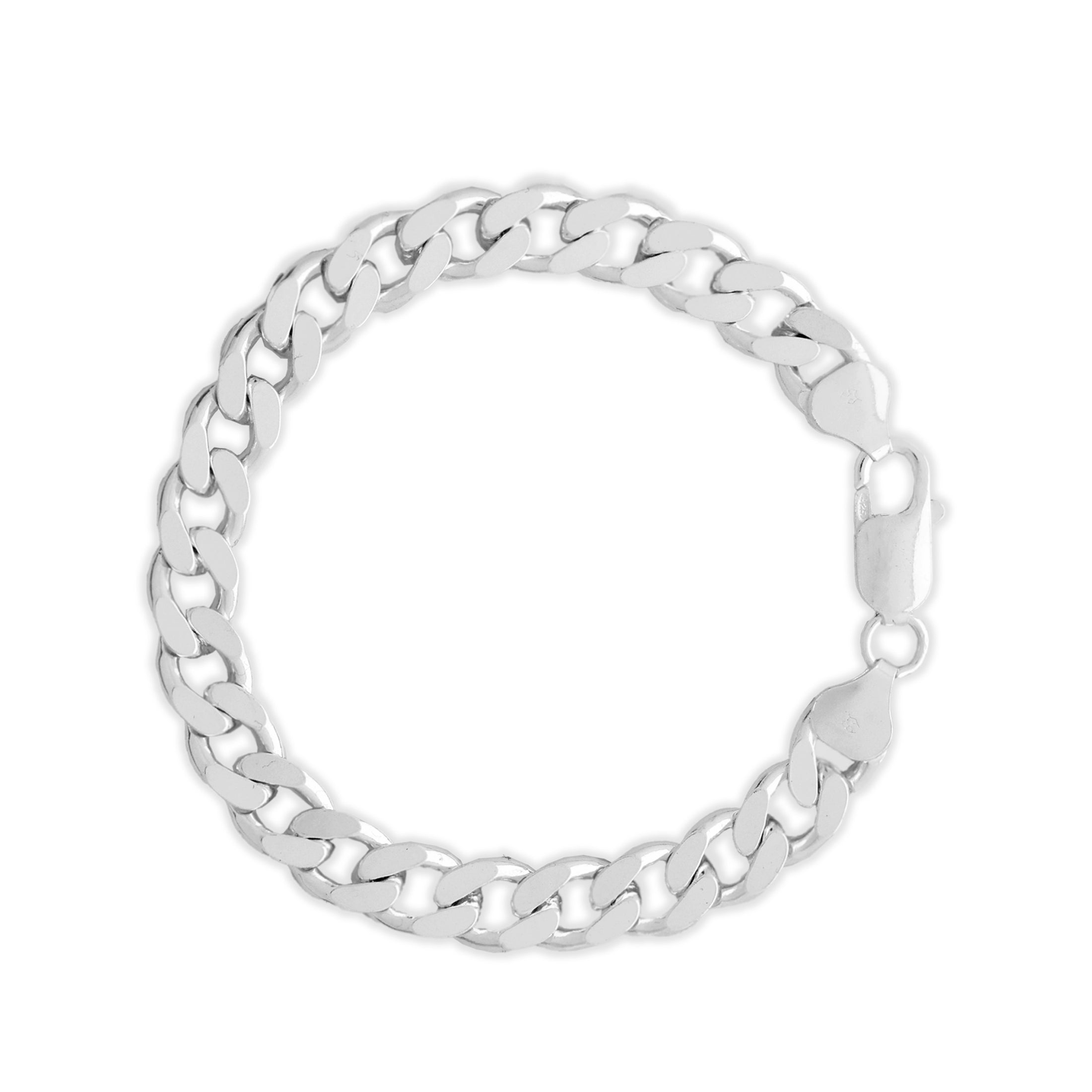 SILVER 8MM CURB BRACELET – Hard Jewelry™
