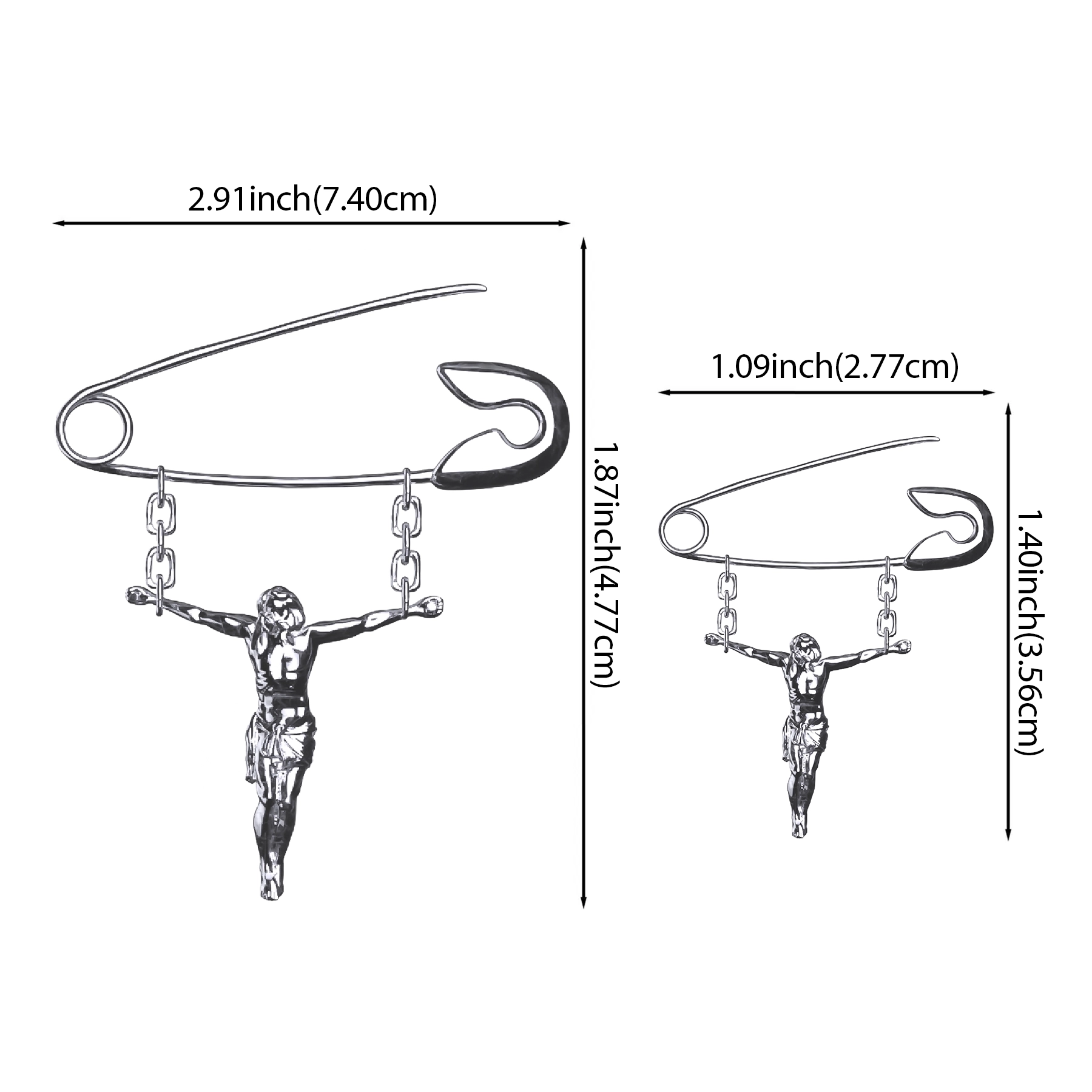 "JESUS BRINGS SAFETY" PIN