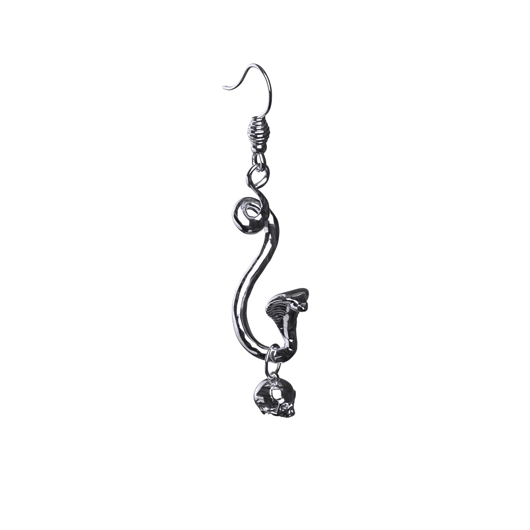 SNAKE SKULL EARRING - Hard Jewelry™