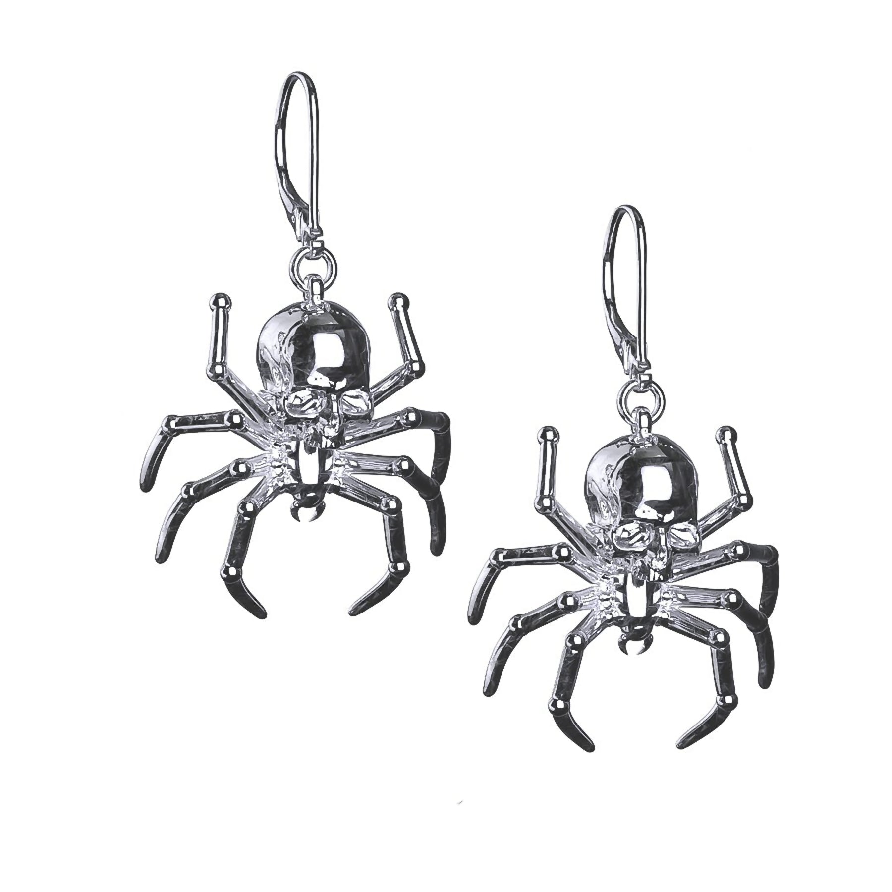 SPIDER SKULL EARRING – Hard Jewelry™