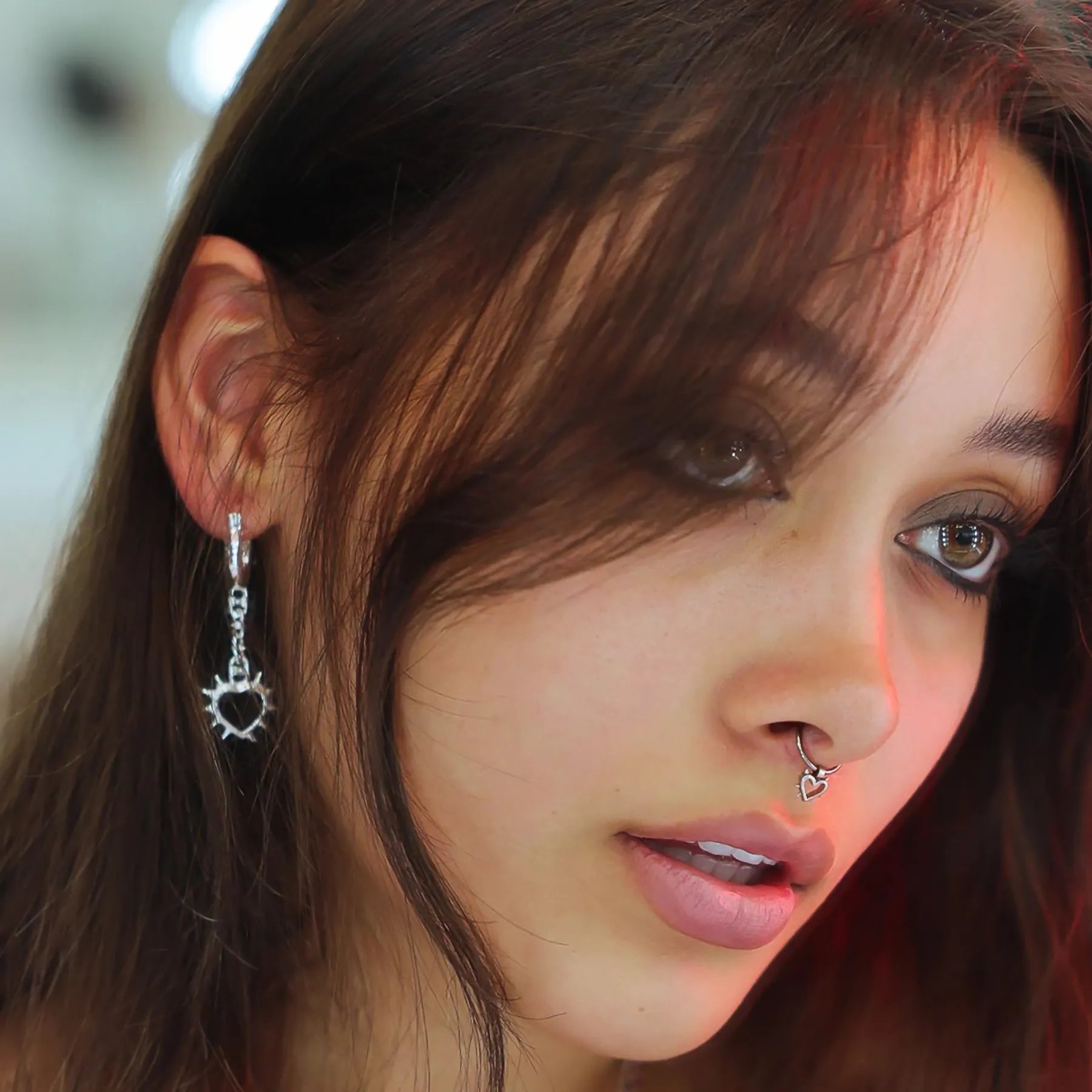 SPIKE HEART EARRING - Hard Jewelry™