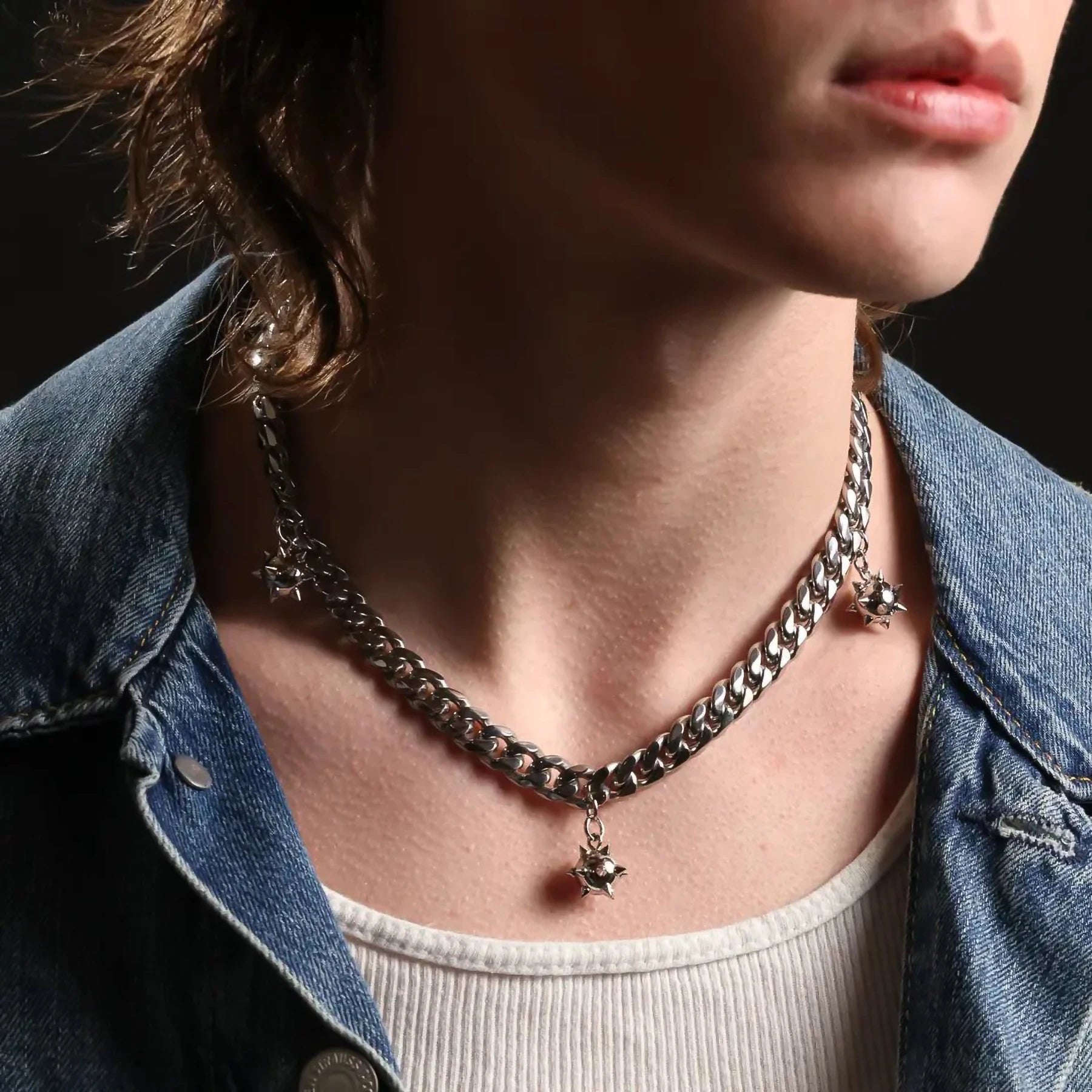 SPIKEBALL CHOKER (ADJUSTABLE) - Hard Jewelry™