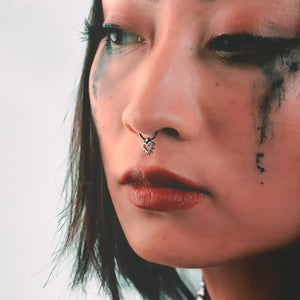 SPIKED HEART SEPTUM - Hard Jewelry™