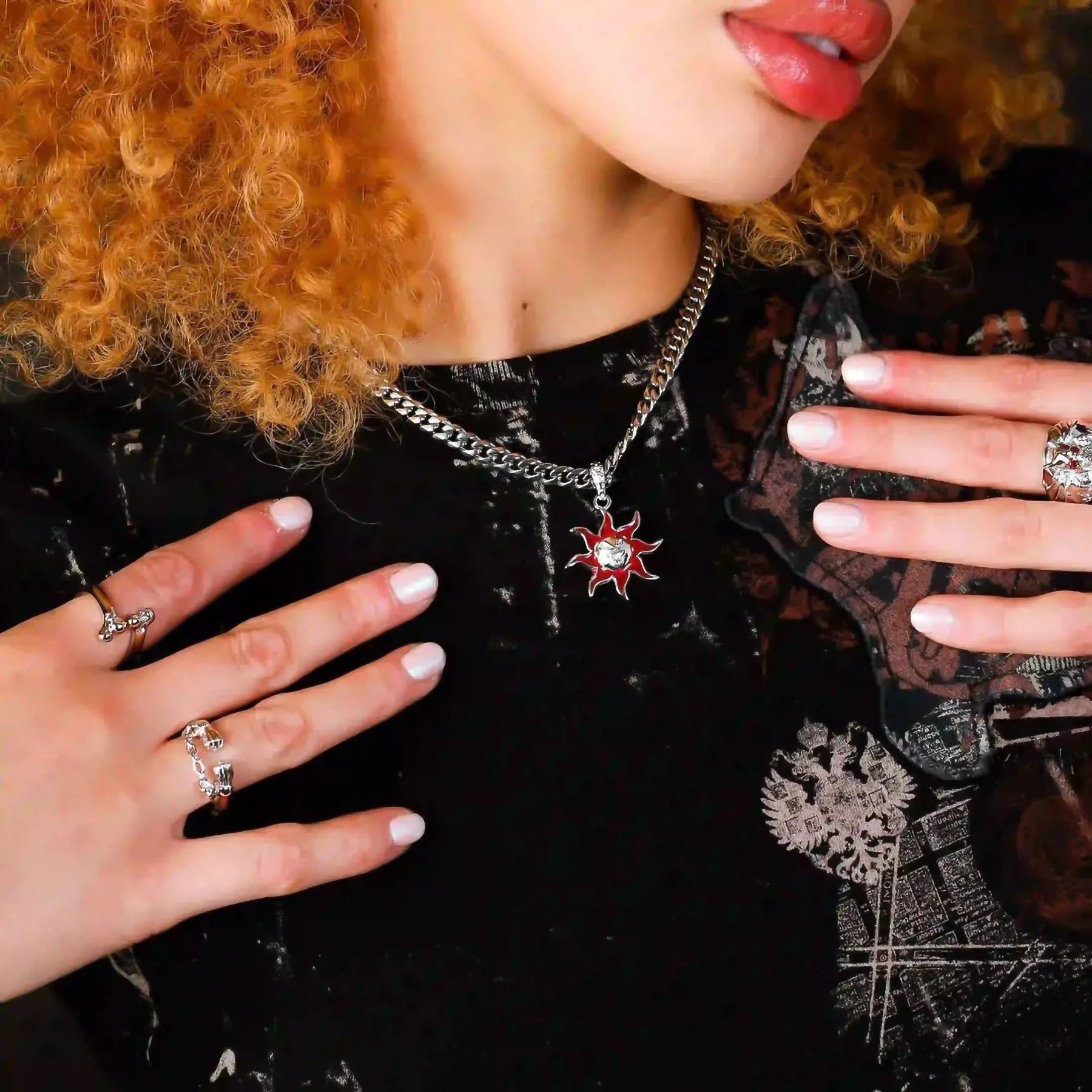 SUNNY THE SOMBER SUN PENDANT - Hard Jewelry™