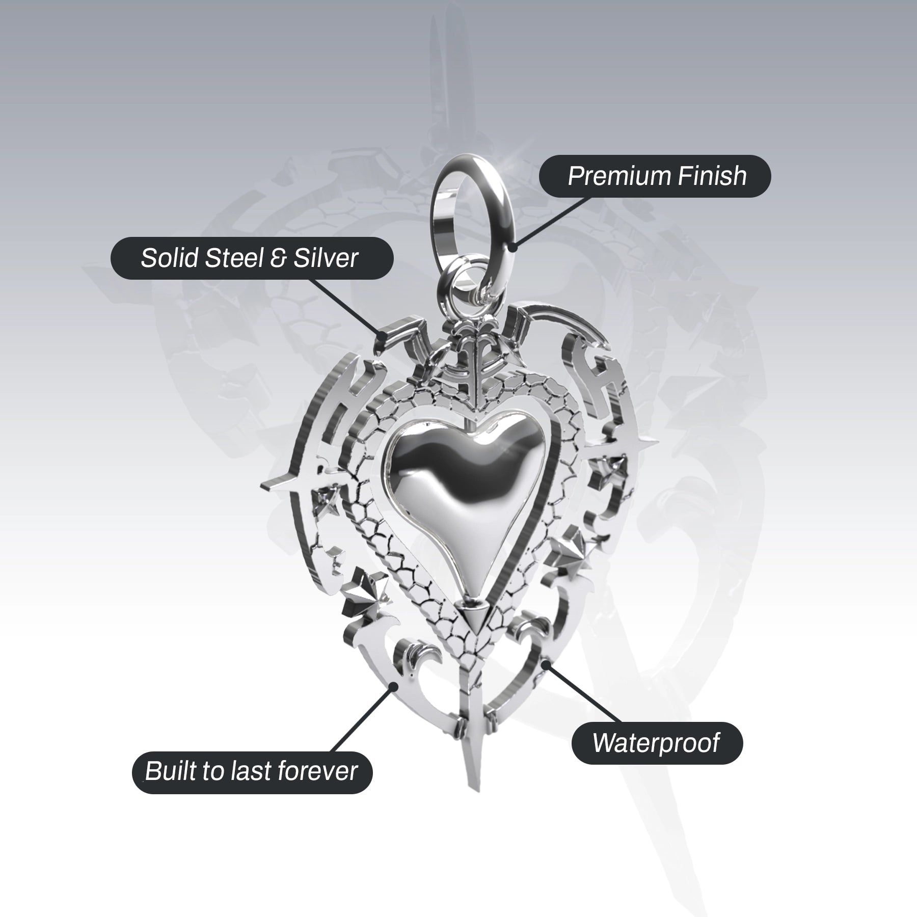 ANTIQUE HEART PENDANT