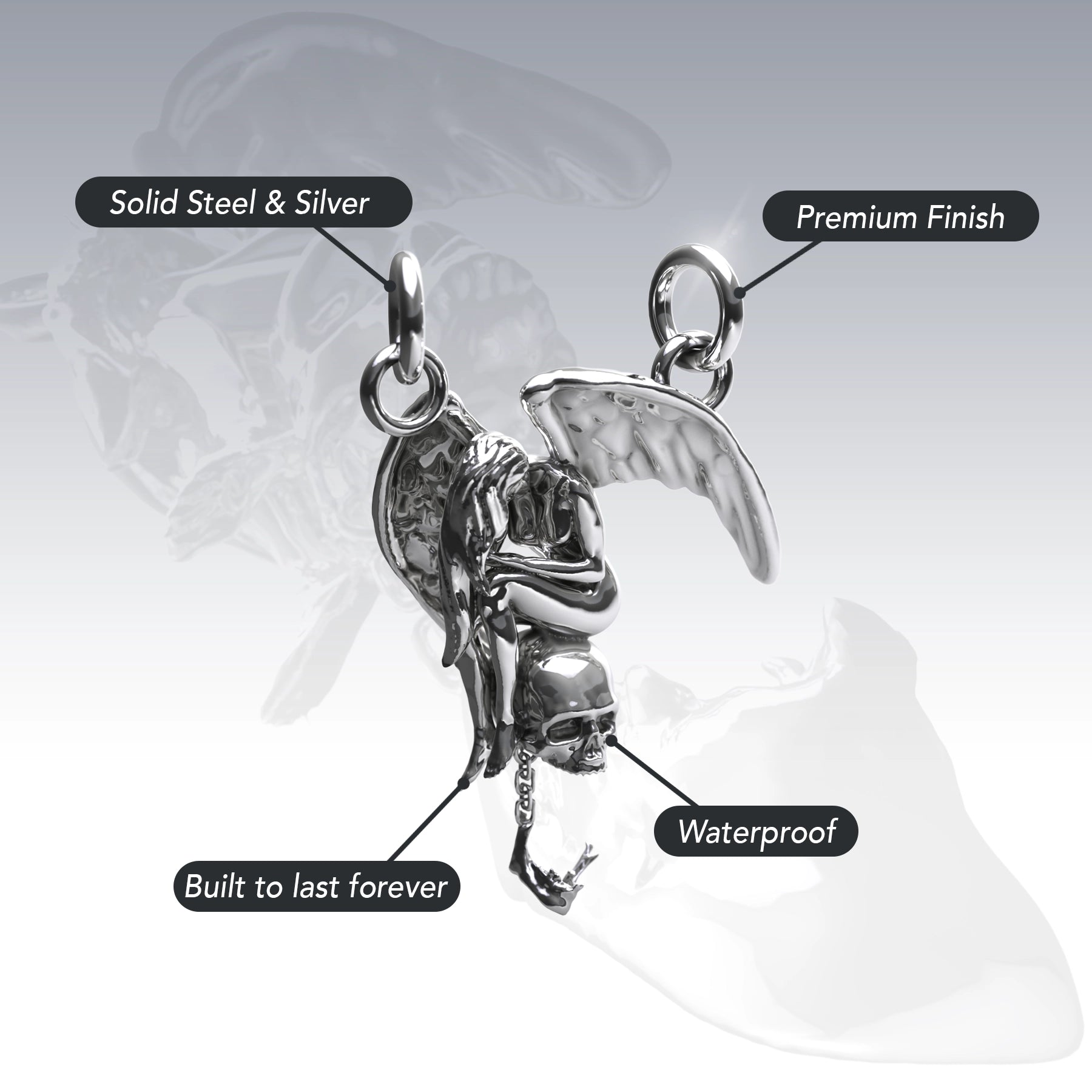 WEEPING ANGEL PENDANT - Hard Jewelry™