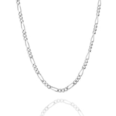 2.3MM STERLING SILVER FIGARO CHAIN