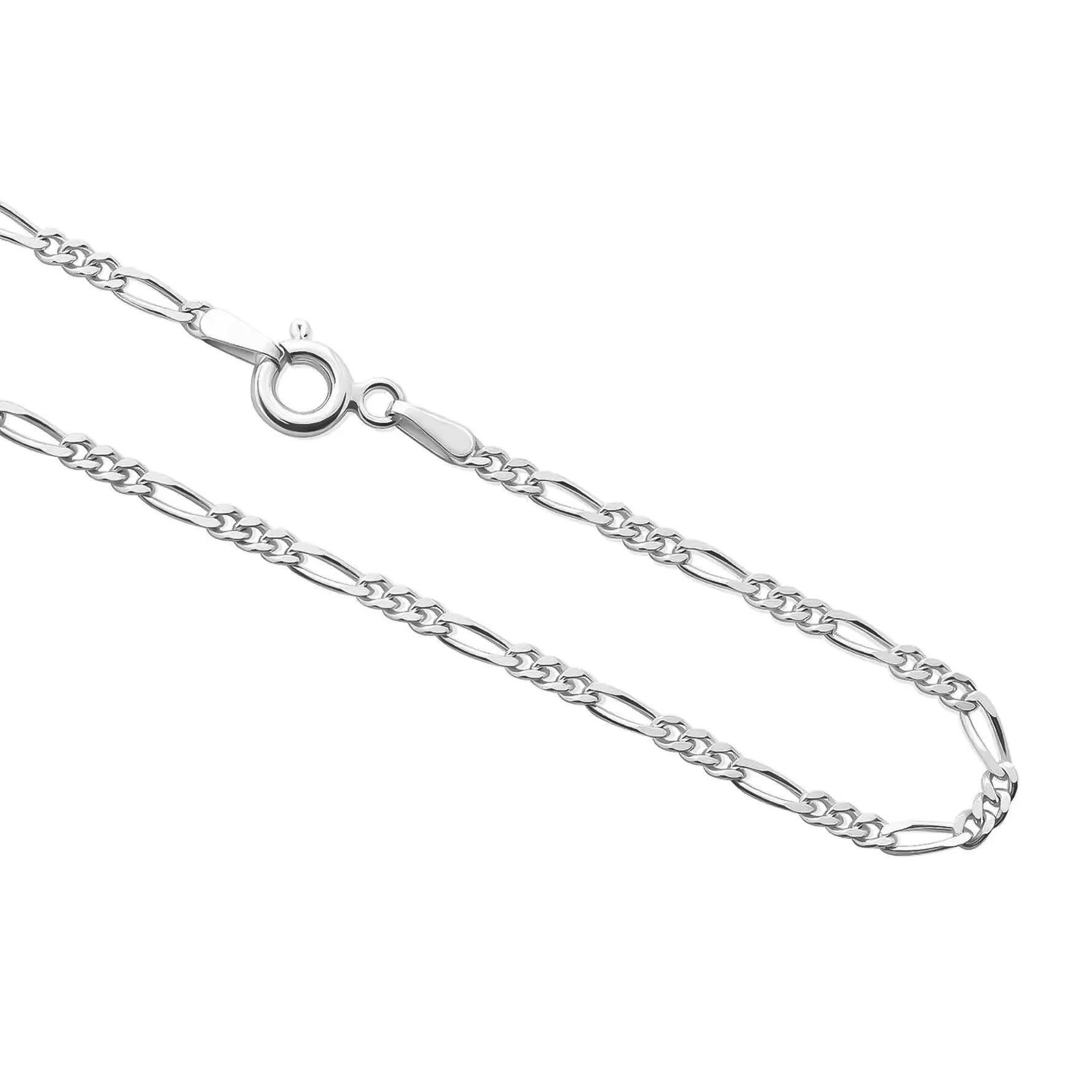 2.3MM STERLING SILVER FIGARO CHAIN - Hard Jewelry™