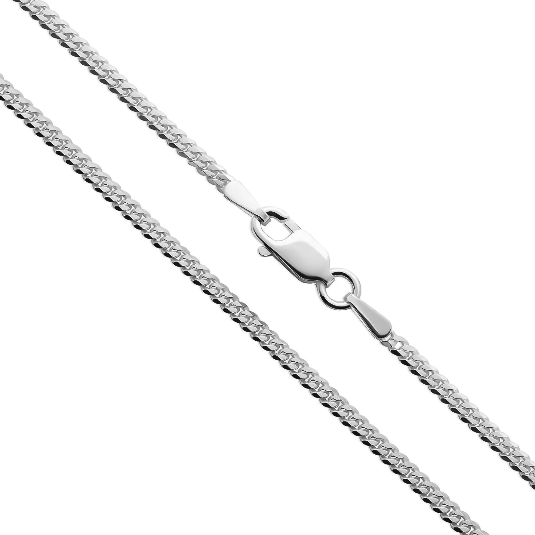 2MM STERLING SILVER CURB CHAIN - Hard Jewelry™