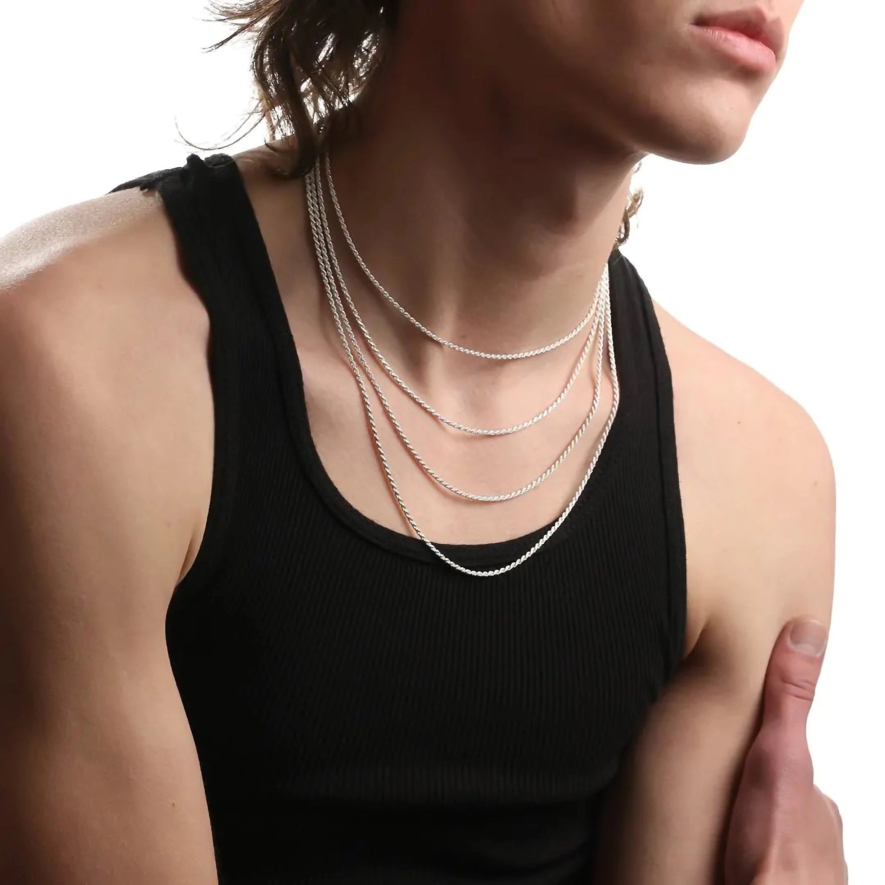 2MM STERLING SILVER ROPE CHAIN - Hard Jewelry™