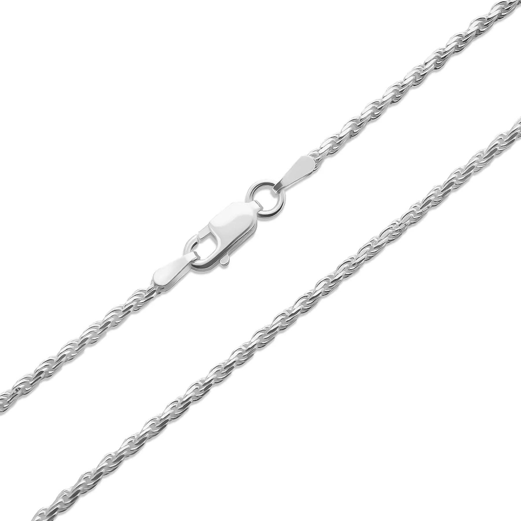 2MM STERLING SILVER ROPE CHAIN - Hard Jewelry™