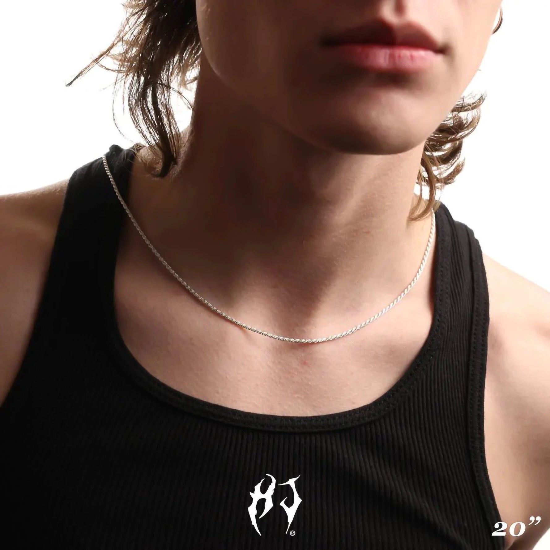 2MM STERLING SILVER ROPE CHAIN - Hard Jewelry™