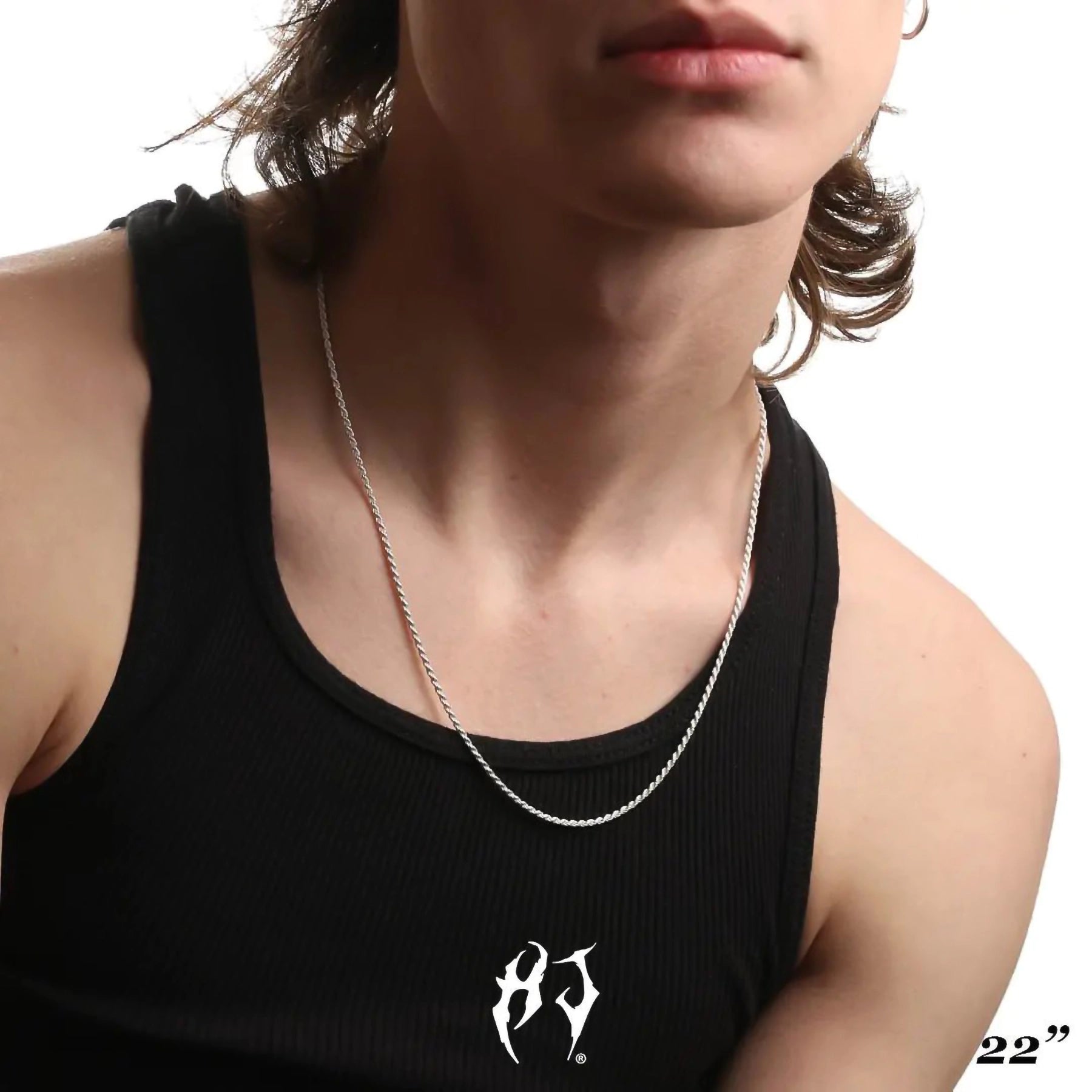 2MM STERLING SILVER ROPE CHAIN - Hard Jewelry™