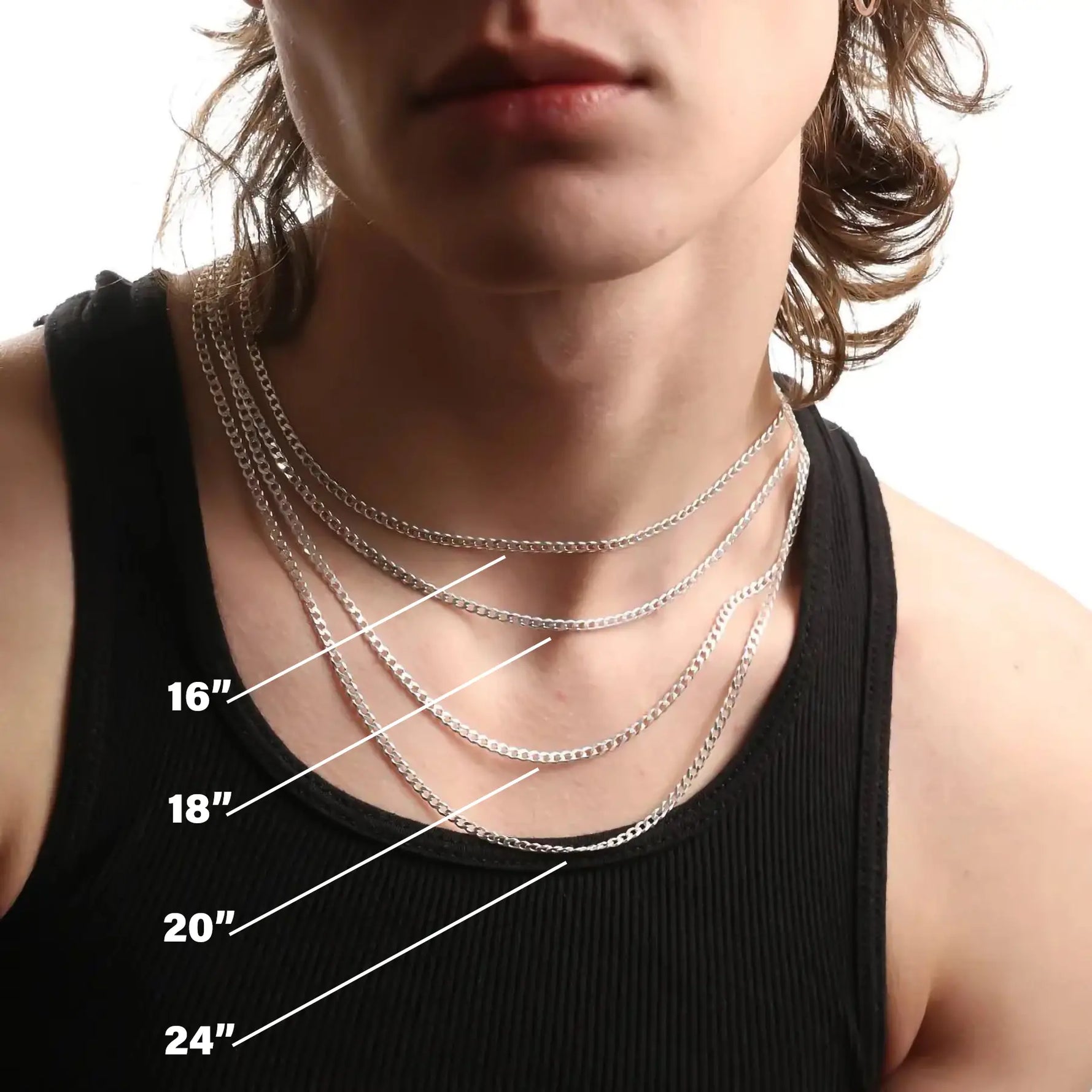 3MM STERLING SILVER CURB CHAIN