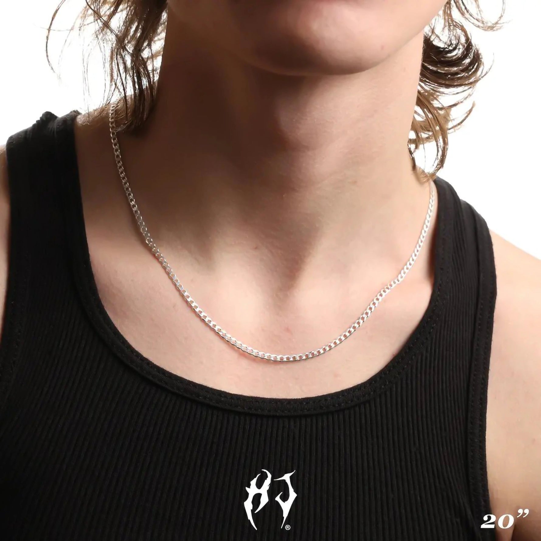 3MM STERLING SILVER CURB CHAIN - Hard Jewelry™