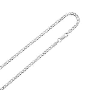 3MM STERLING SILVER CURB CHAIN - Hard Jewelry™