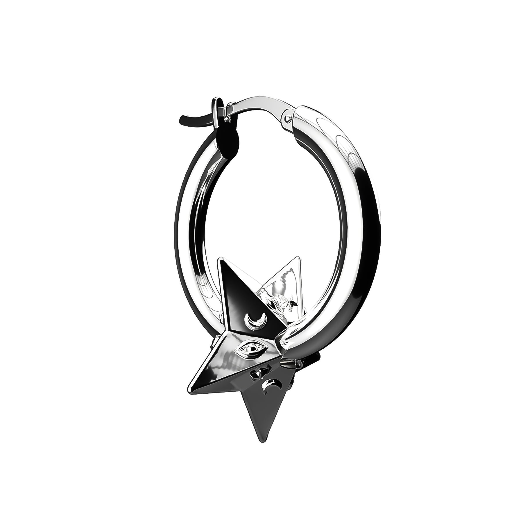 ASTROLOGY STAR HOOP EARRING – Hard Jewelry™