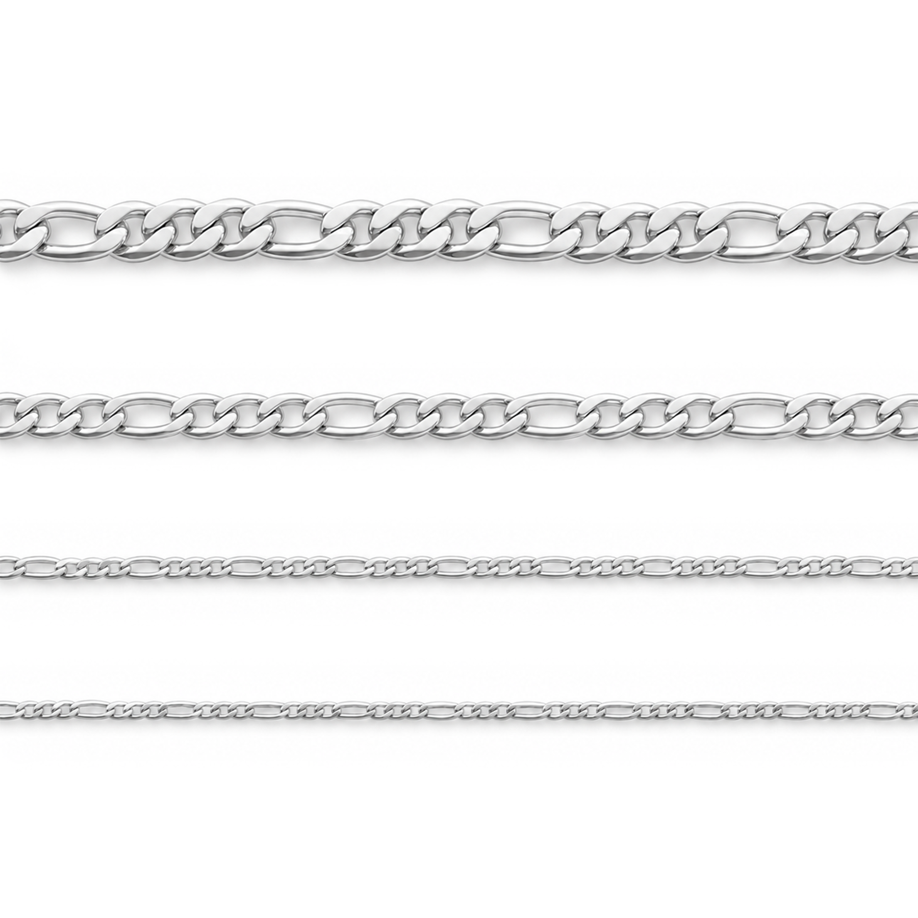 STAINLESS STEEL FIGARO CHAIN