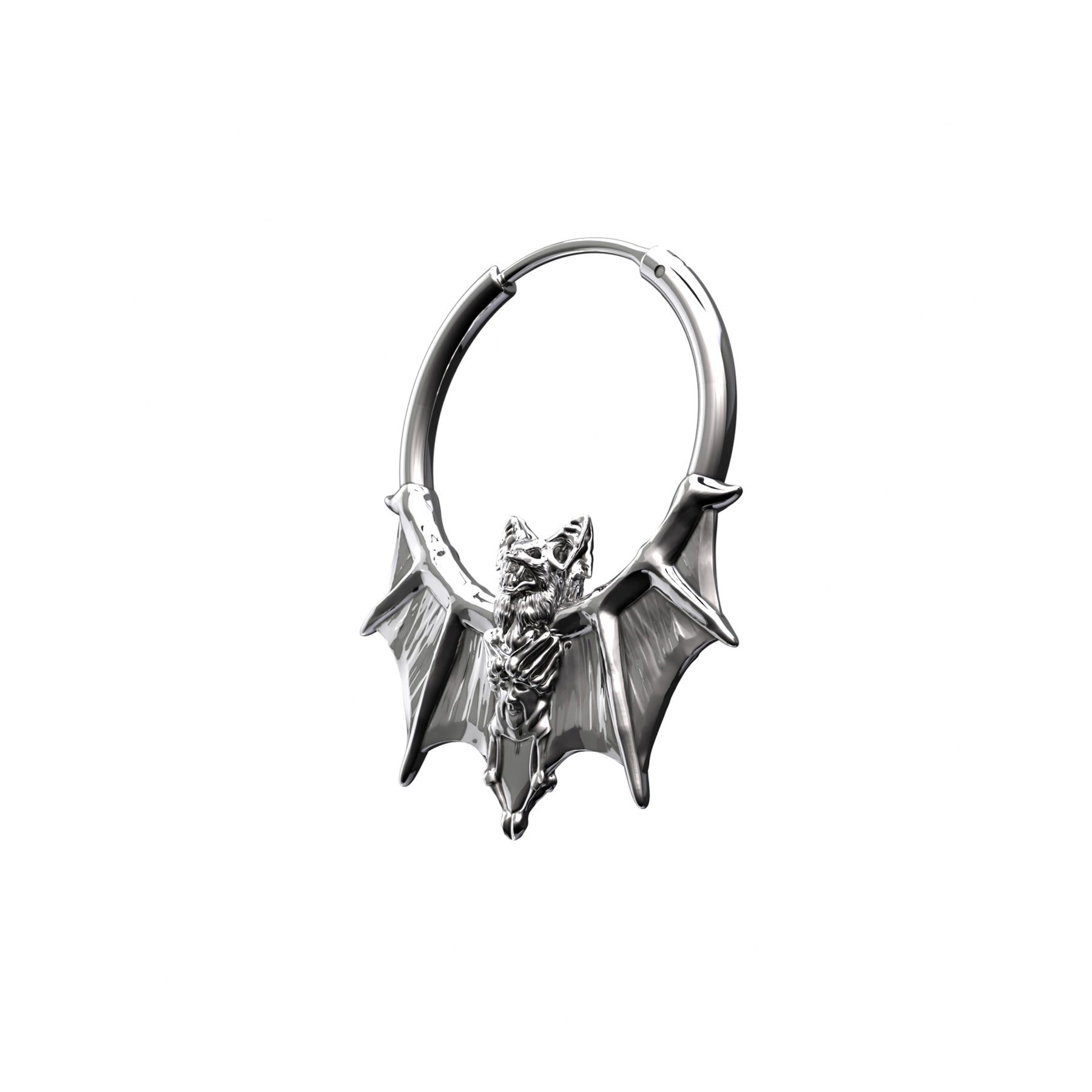 BAT HOOP EARRING