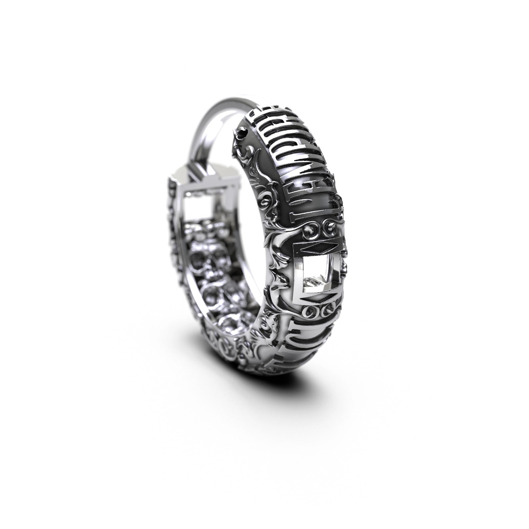 CATACOMB HOOP EARRING