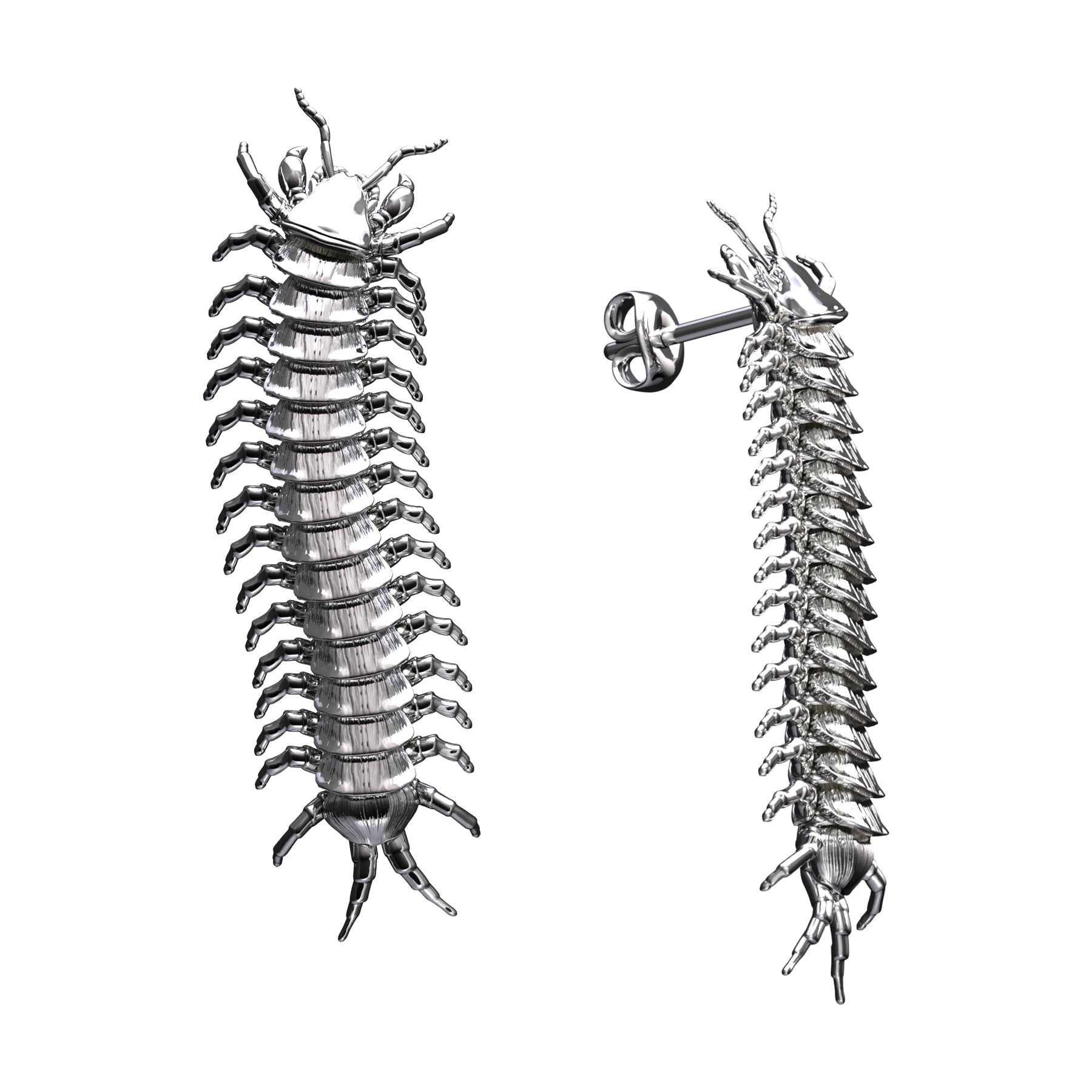 CENTIPEDE STUD EARRING