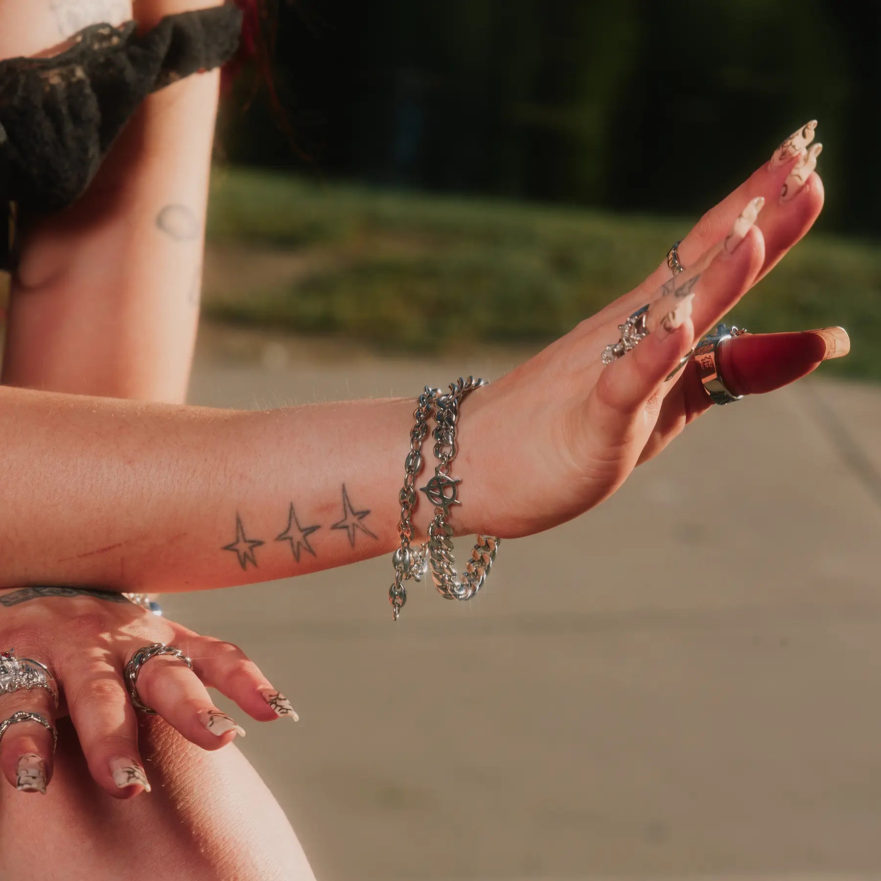 ANARCHY CUBAN BRACELET - Hard Jewelry™