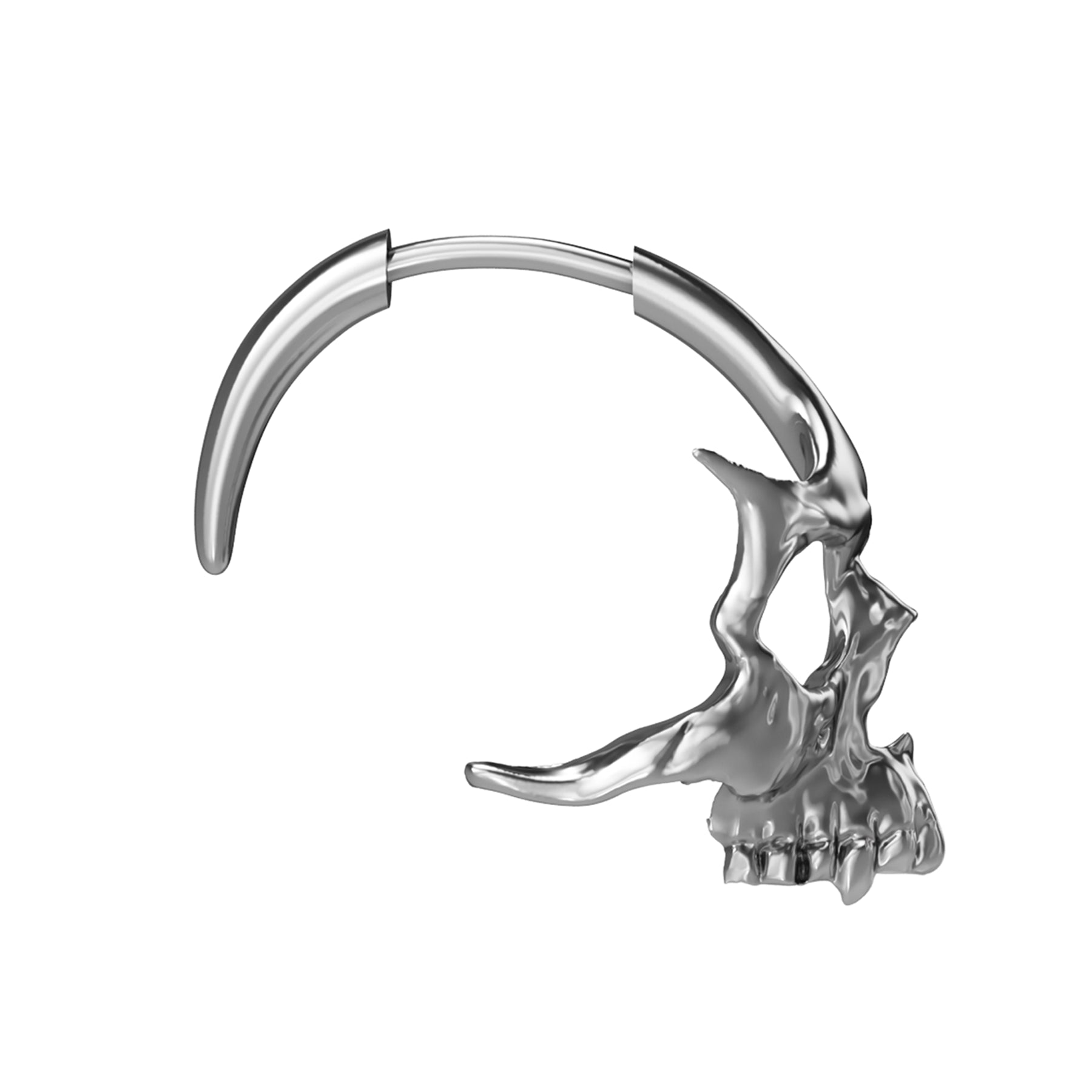 SKULL HOOP EARRINGS - Hard Jewelry™