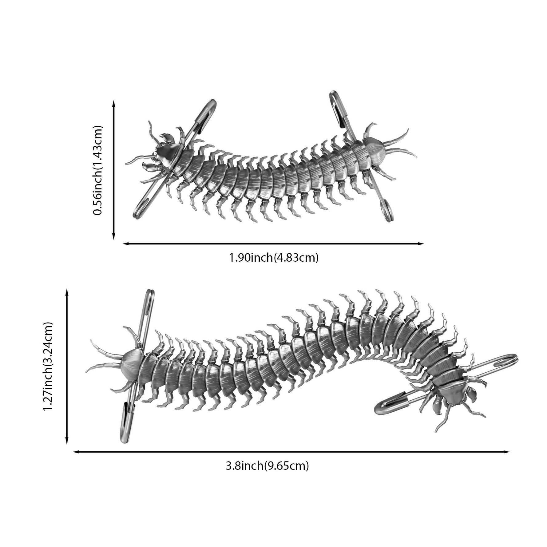 CENTIPEDE SAFETY PIN - Hard Jewelry™