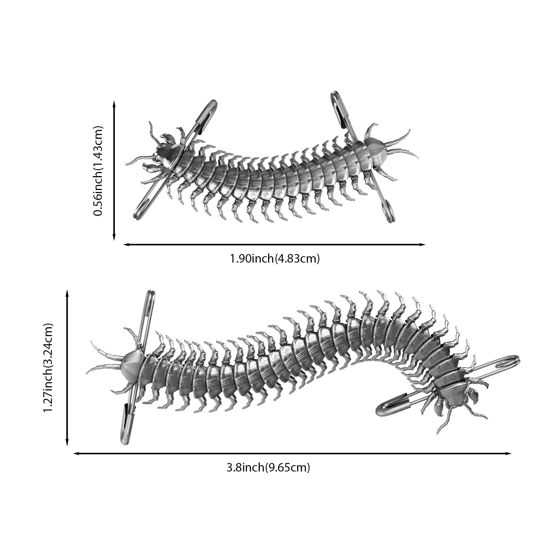 CENTIPEDE SAFETY PIN - Hard Jewelry™
