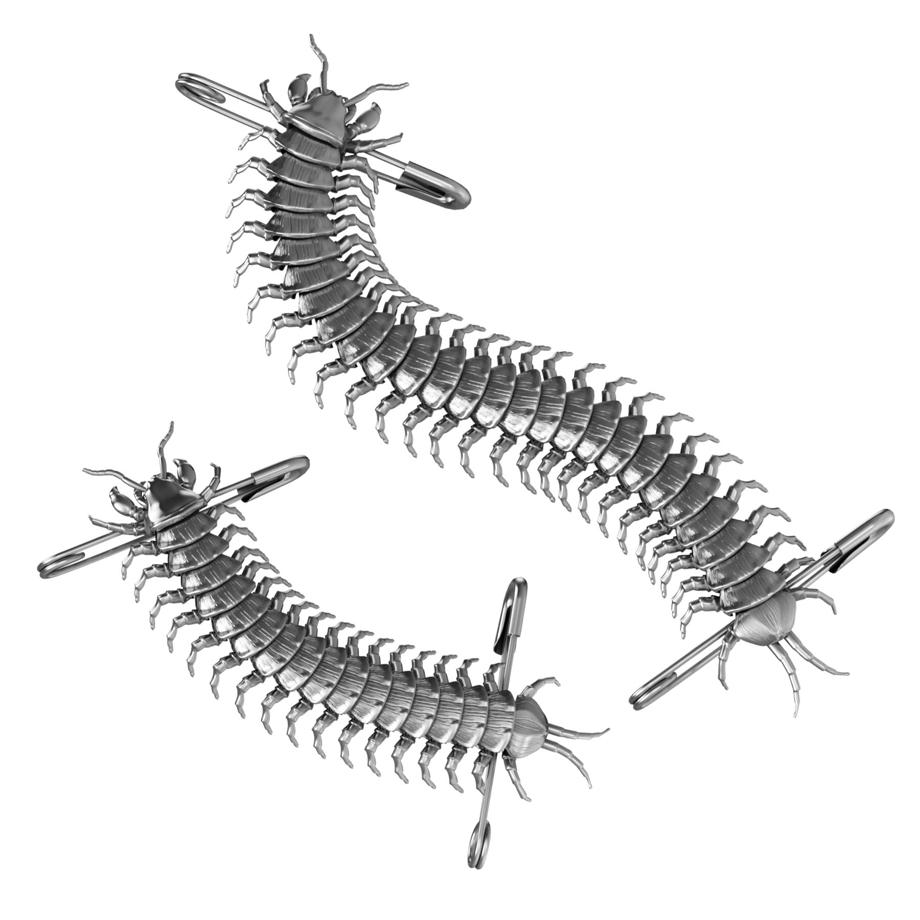 CENTIPEDE SAFETY PIN - Hard Jewelry™