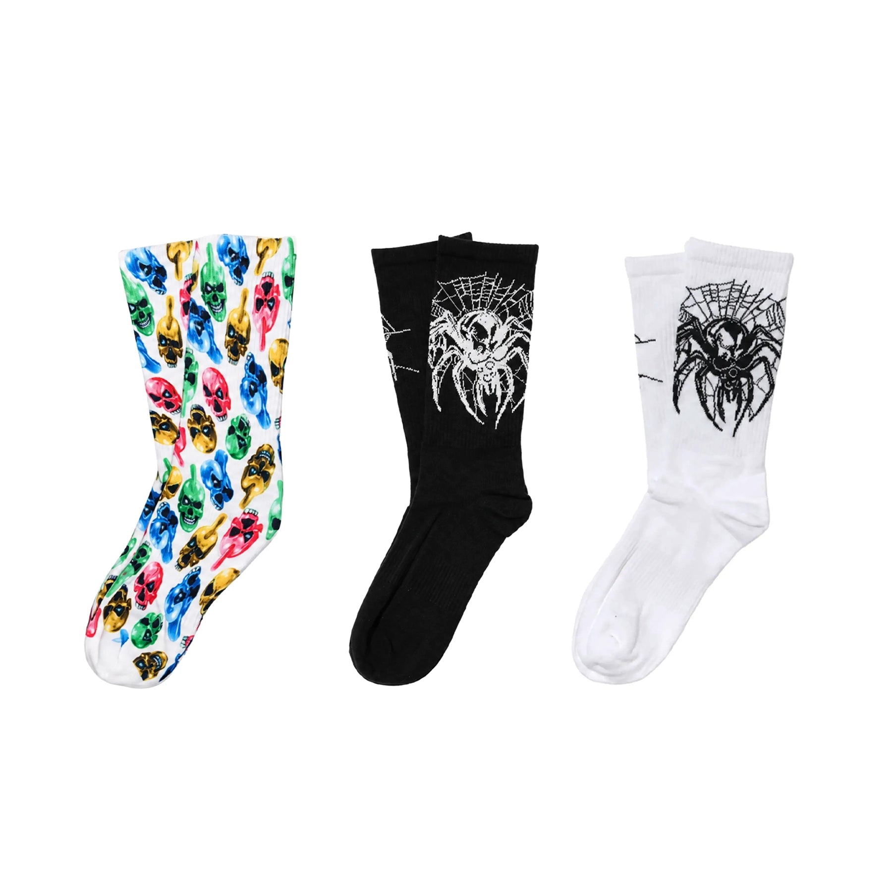 BACK 2 SKULL SOCKS (3-PACK)